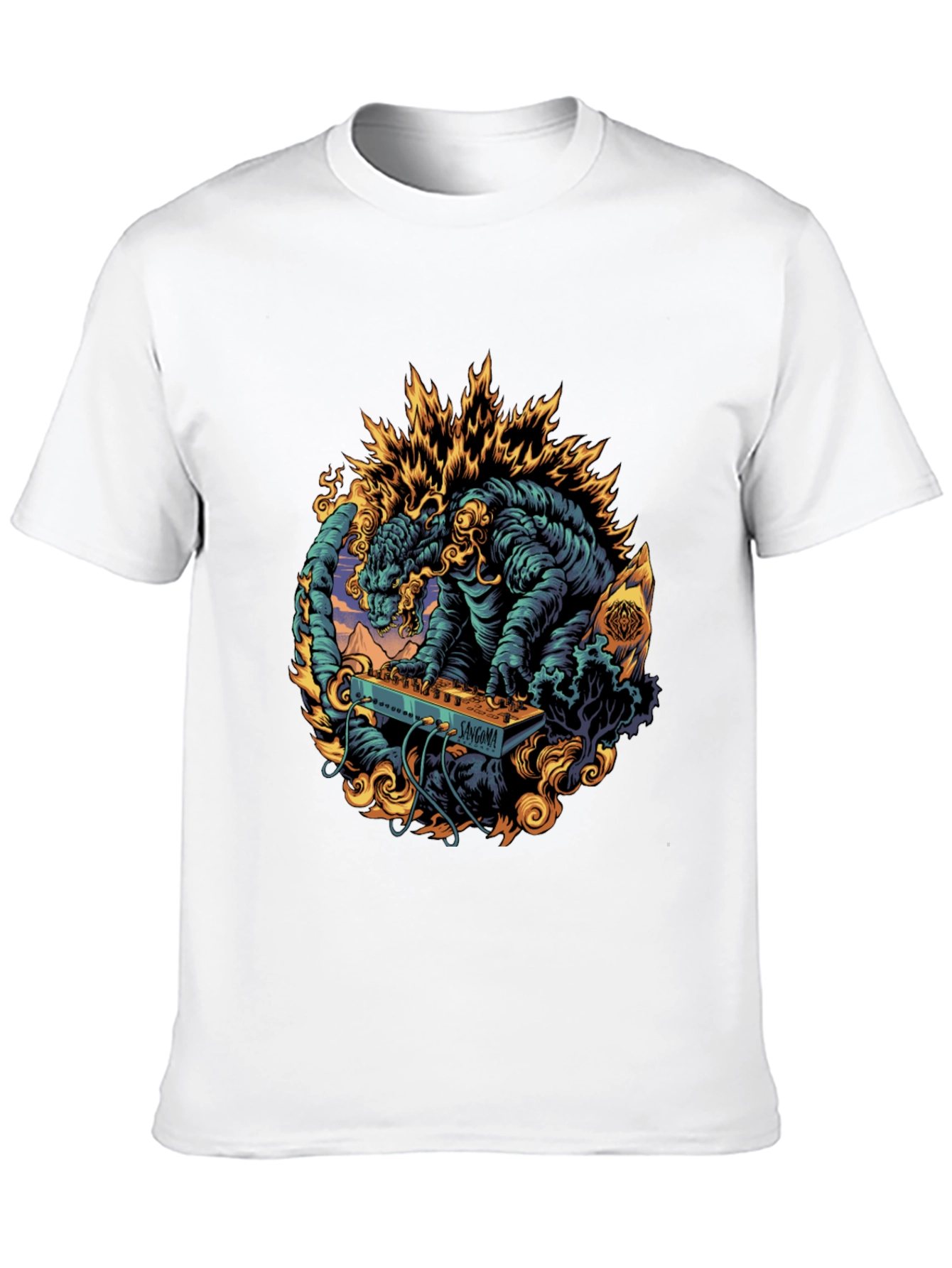 Godzilla DJ Graphic Tee - Black