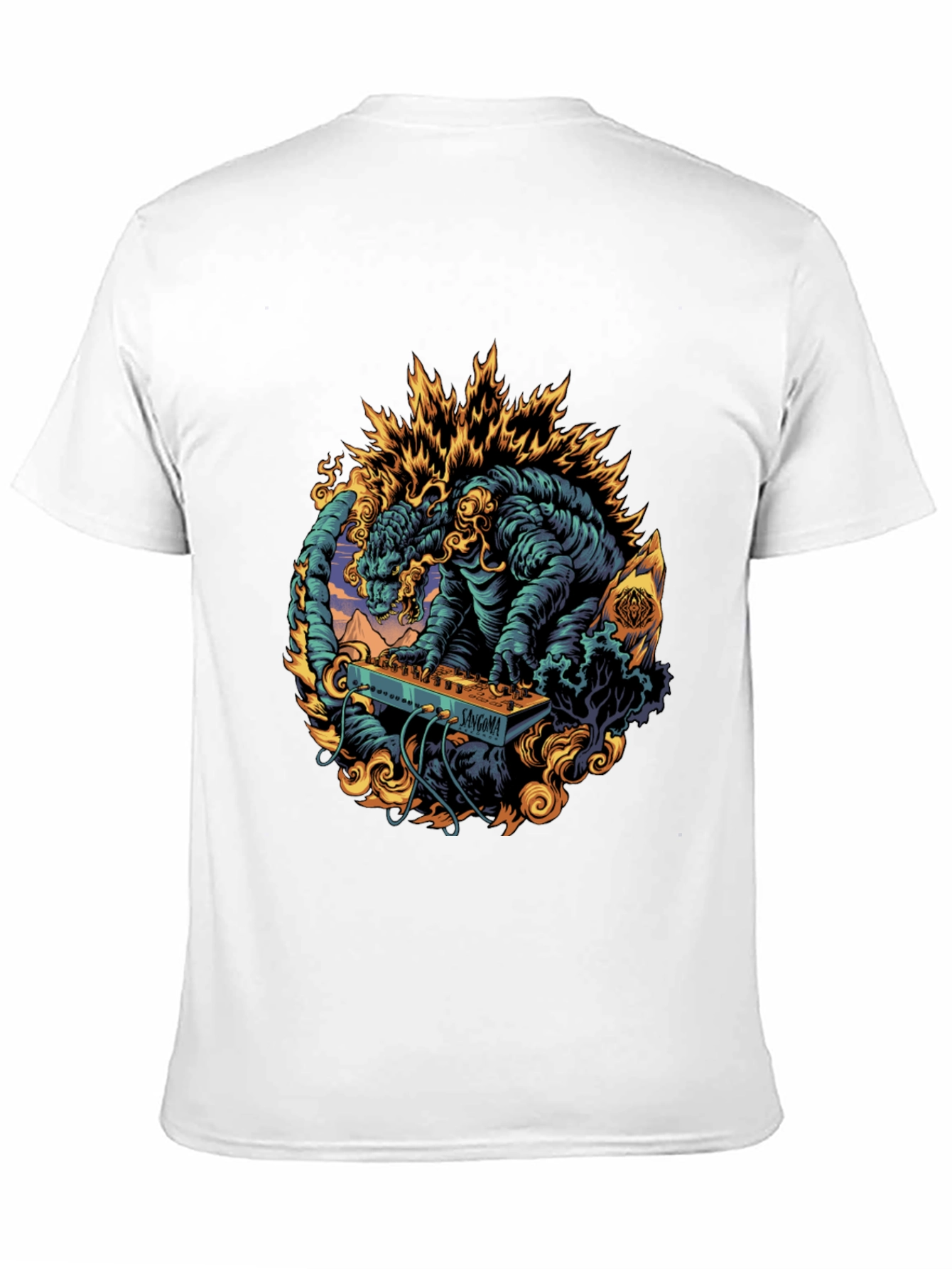 Godzilla DJ Graphic Tee - Black