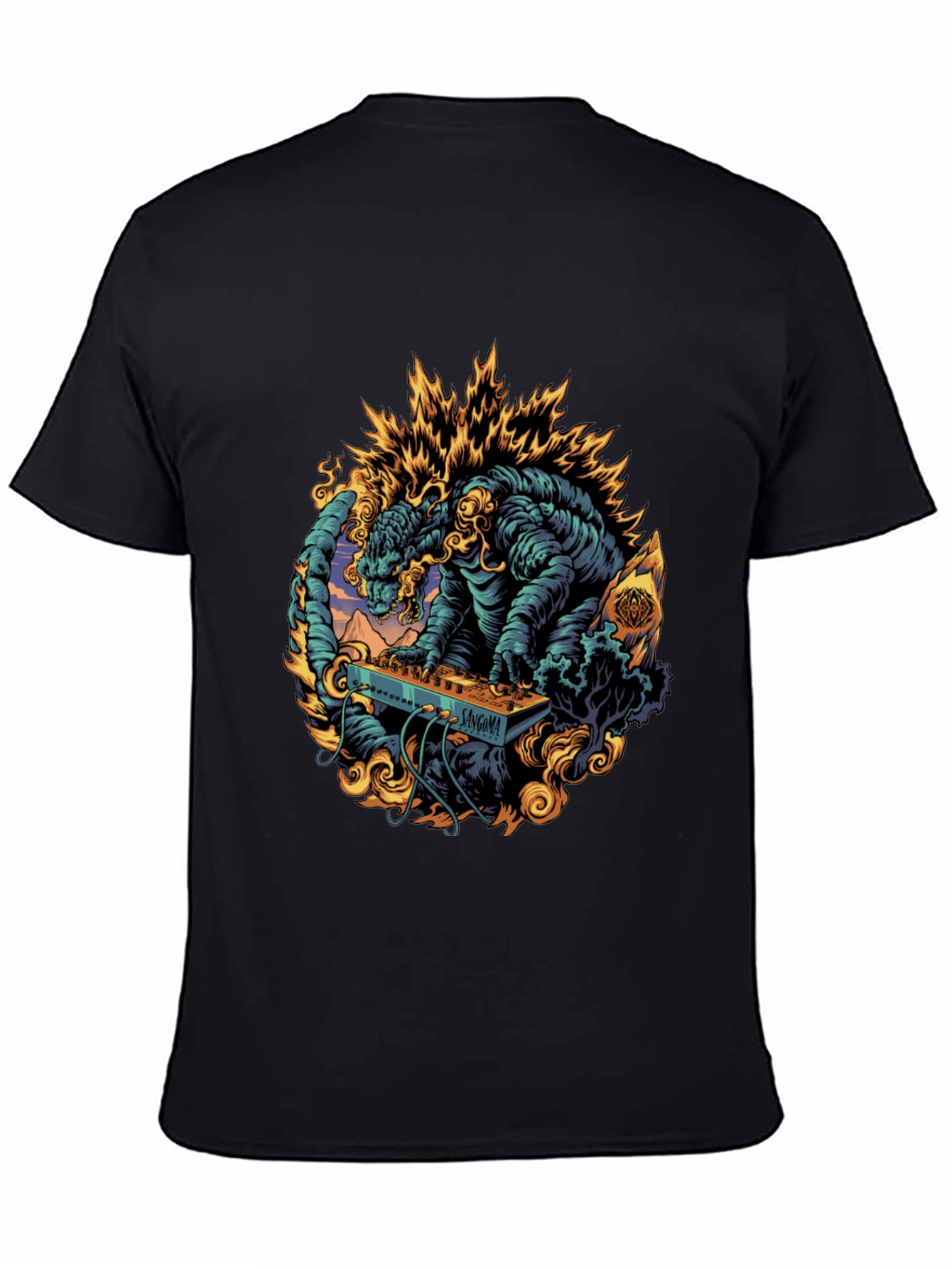 Godzilla DJ Graphic Tee - Black