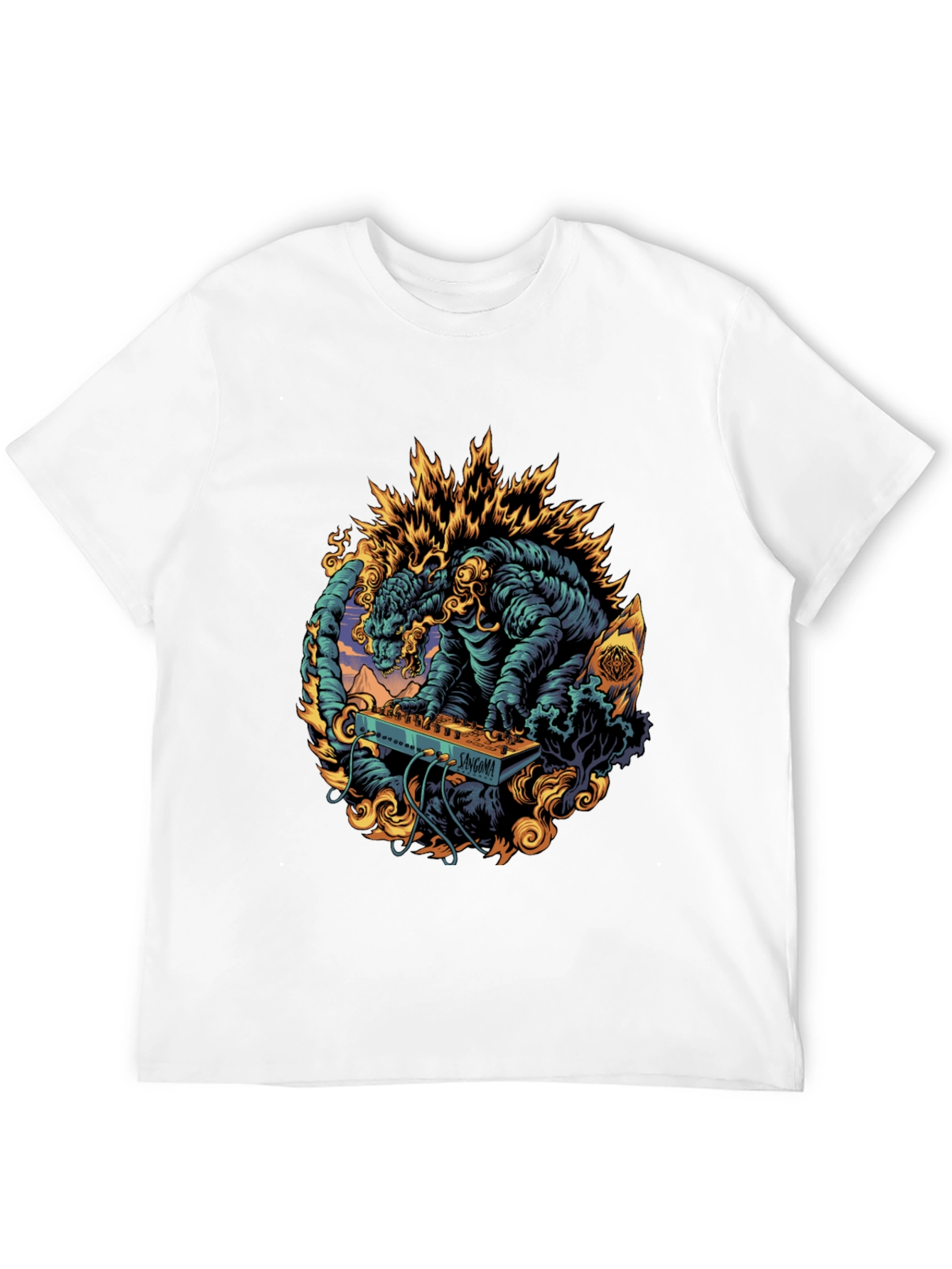 Godzilla DJ Graphic Tee - Black