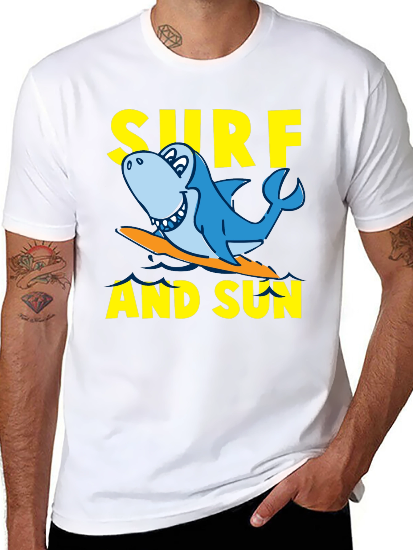 Surf and Sun Shark Graphic T-Shirt
