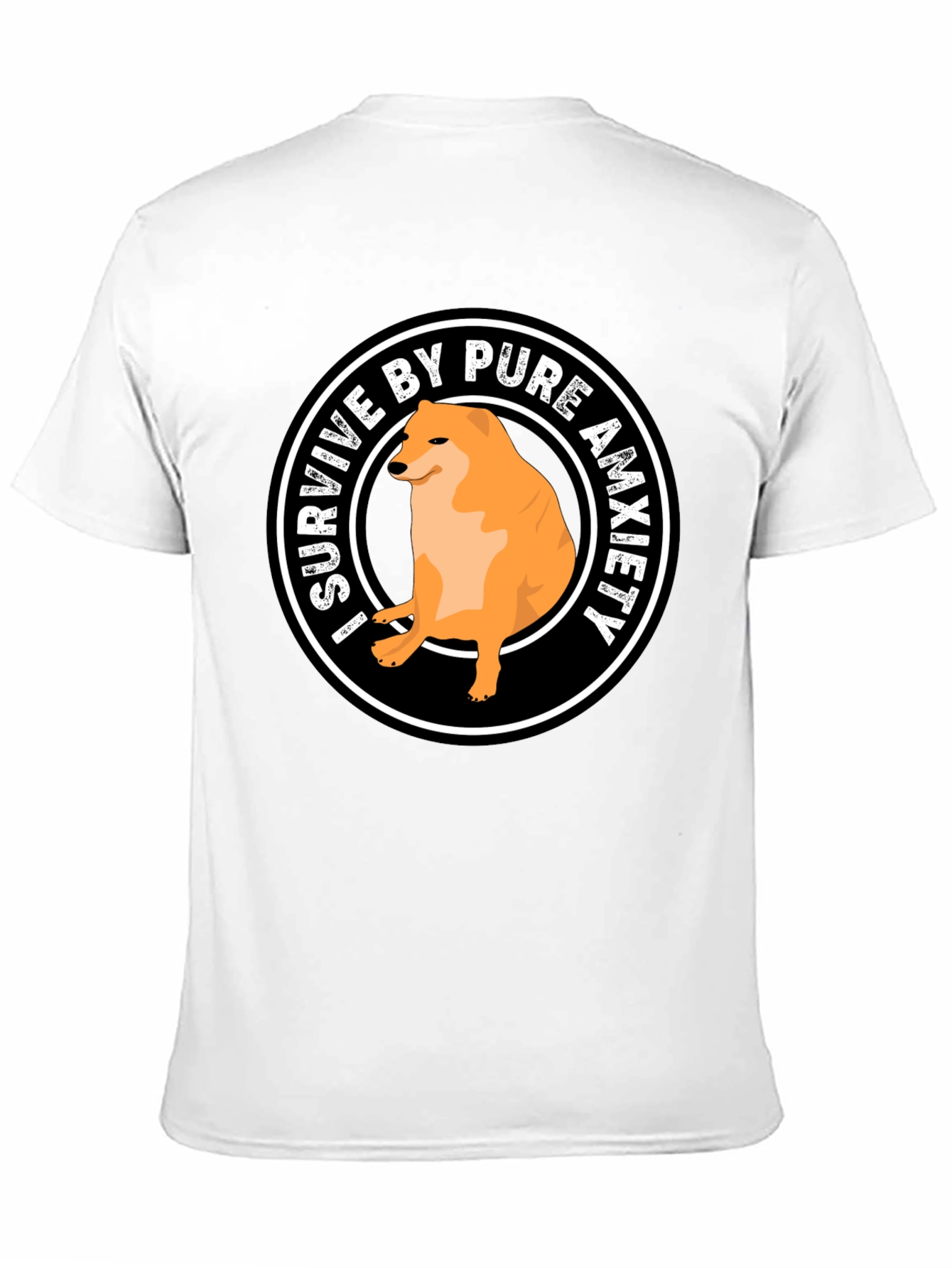 I Survive by Pure Anxiety Doge Meme Graphic Tee