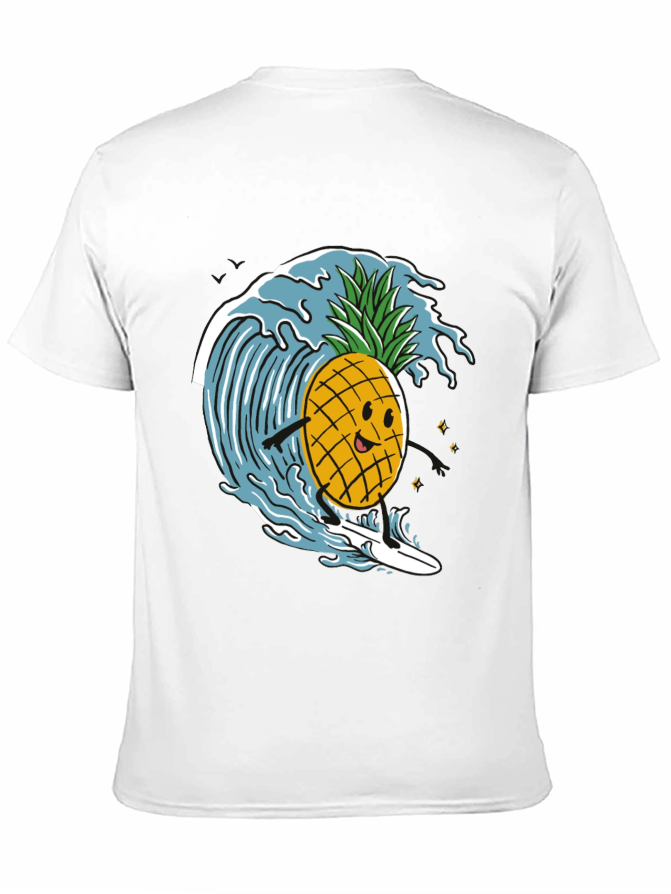 Surfing Pineapple T-Shirt - Fun Summer Tee