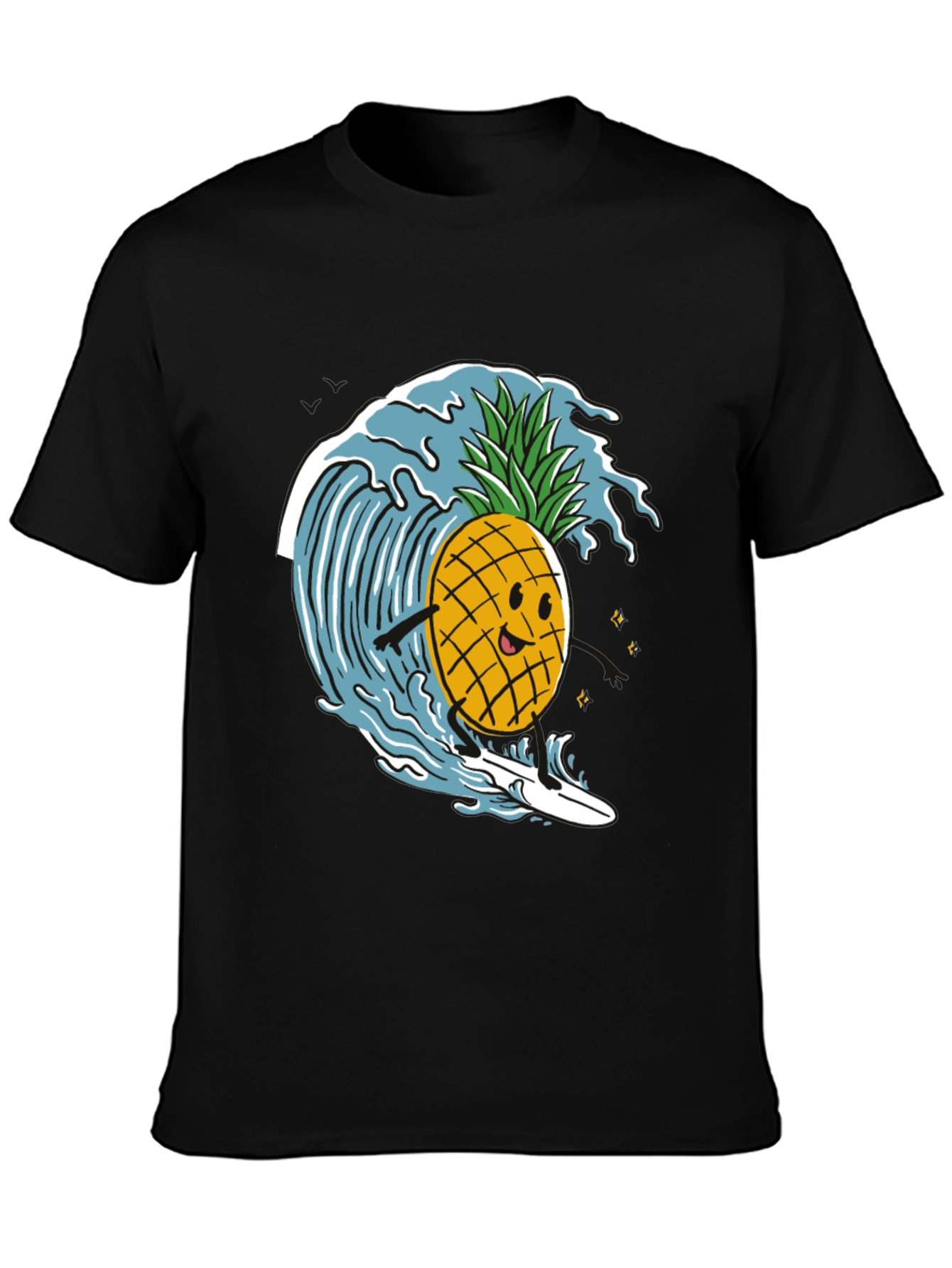 Surfing Pineapple T-Shirt - Fun Summer Tee