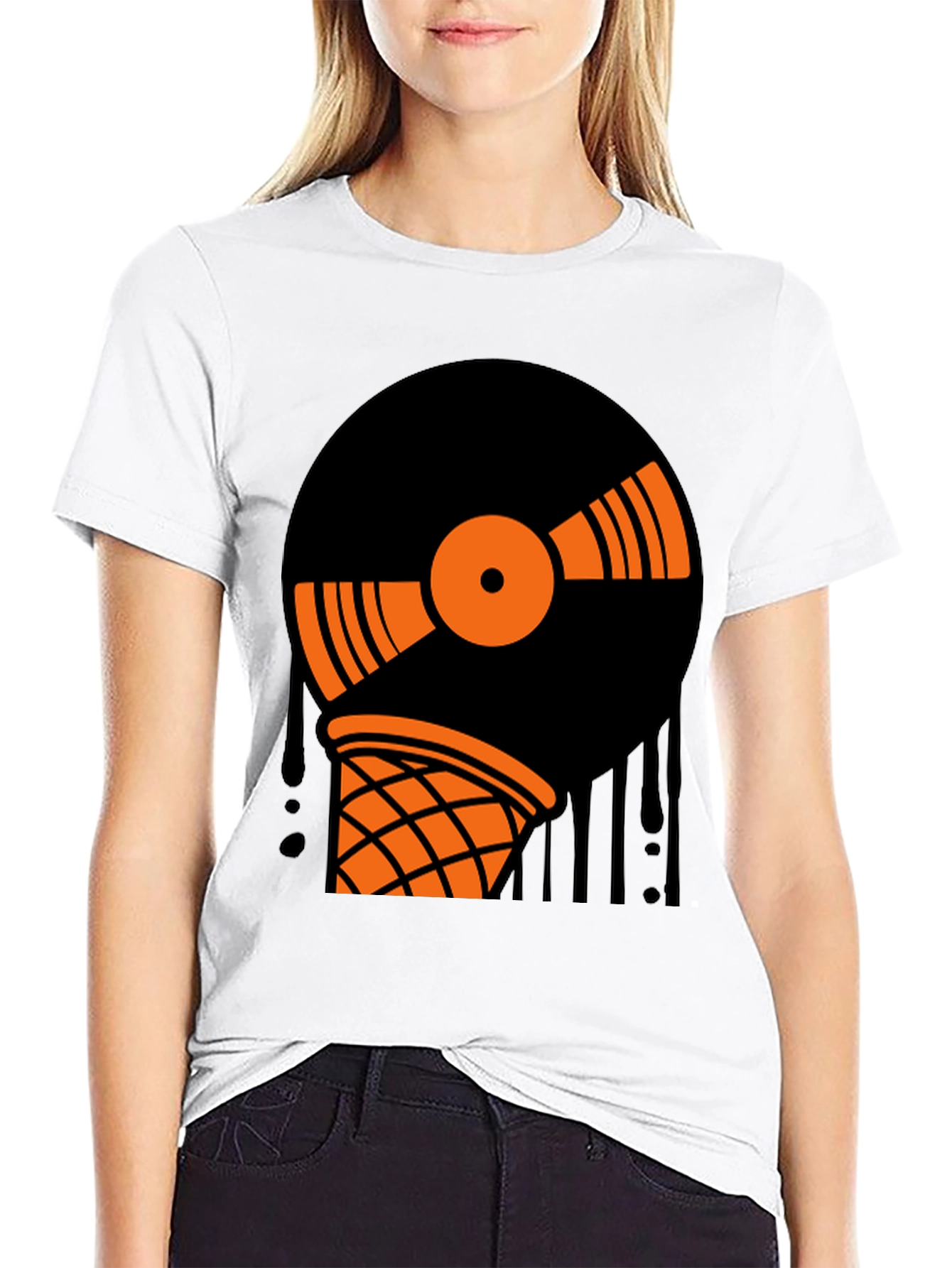 Vinyl Record Ice Cream T-Shirt
