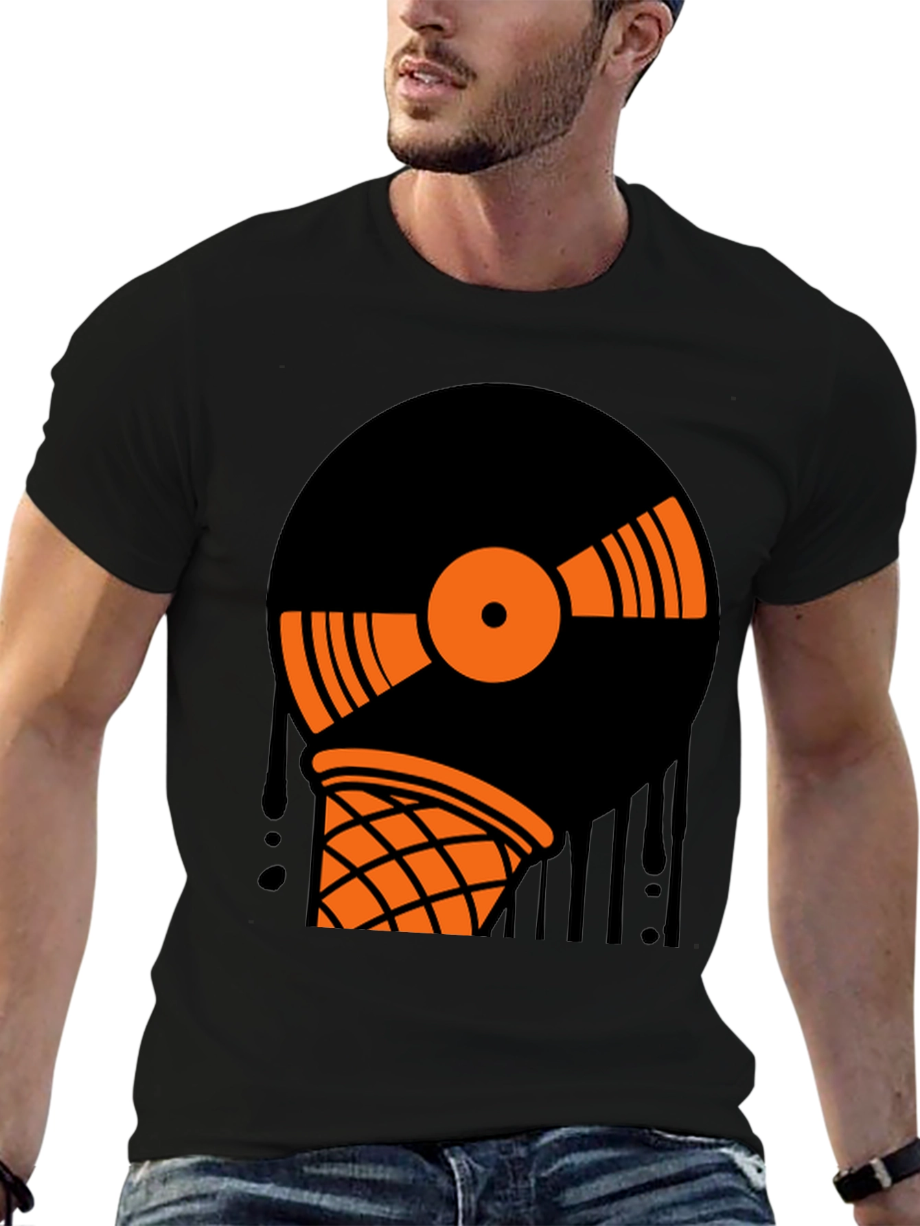 Vinyl Record Ice Cream T-Shirt