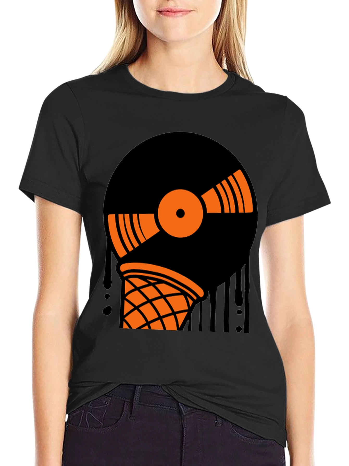 Vinyl Record Ice Cream T-Shirt