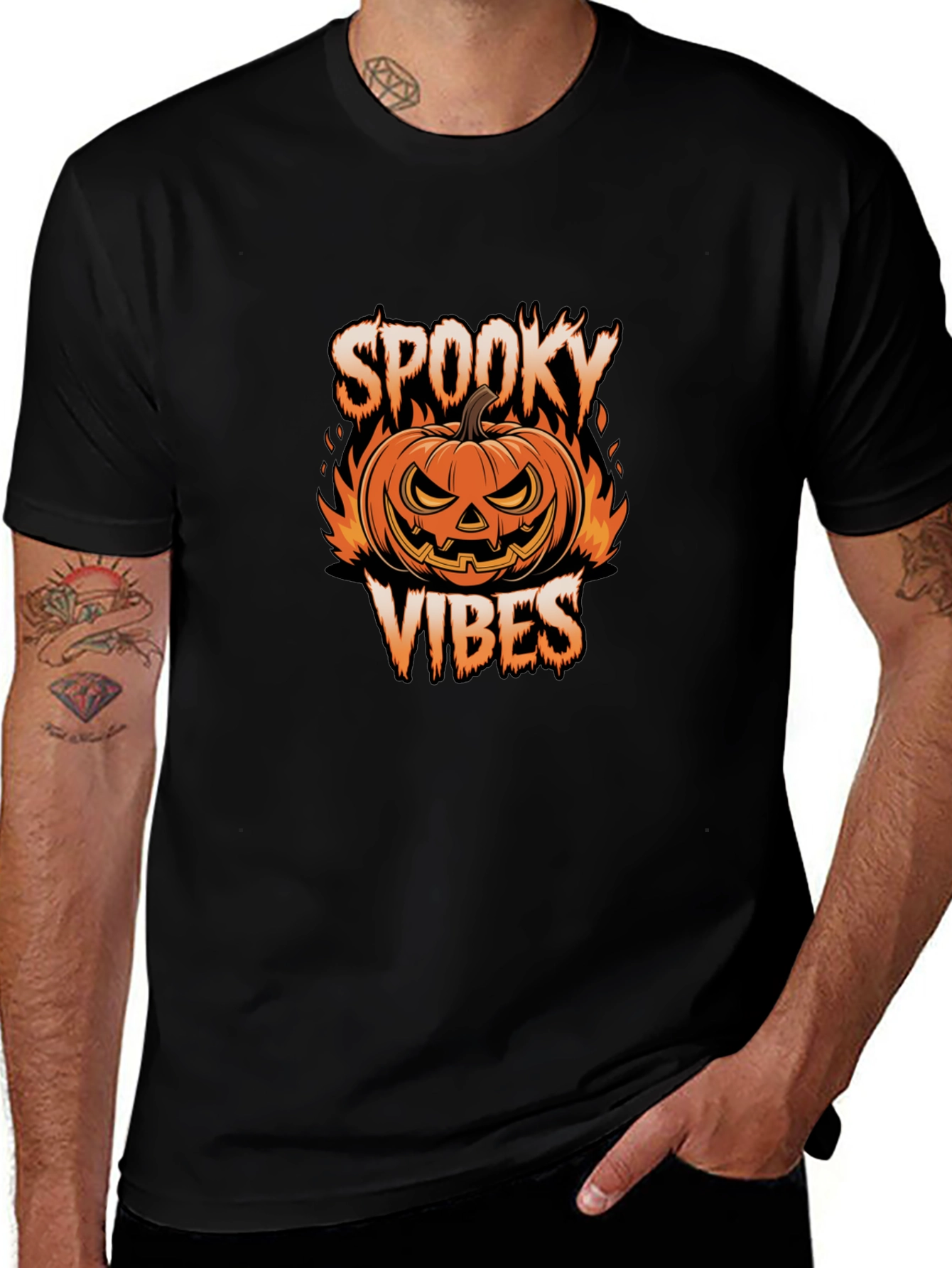 Spooky Vibes Halloween Graphic Tee