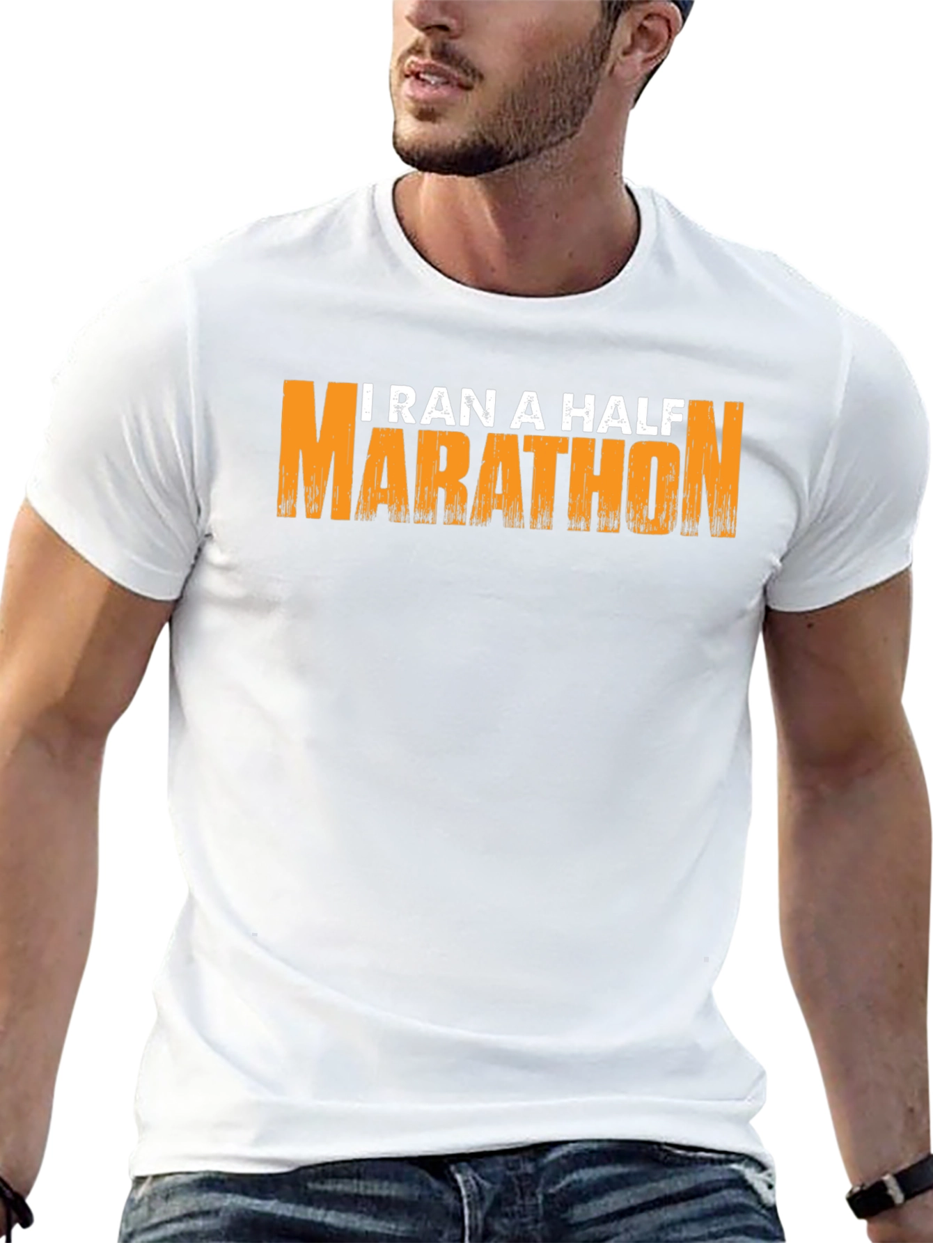 I Ran A Half Marathon T-Shirt - Black