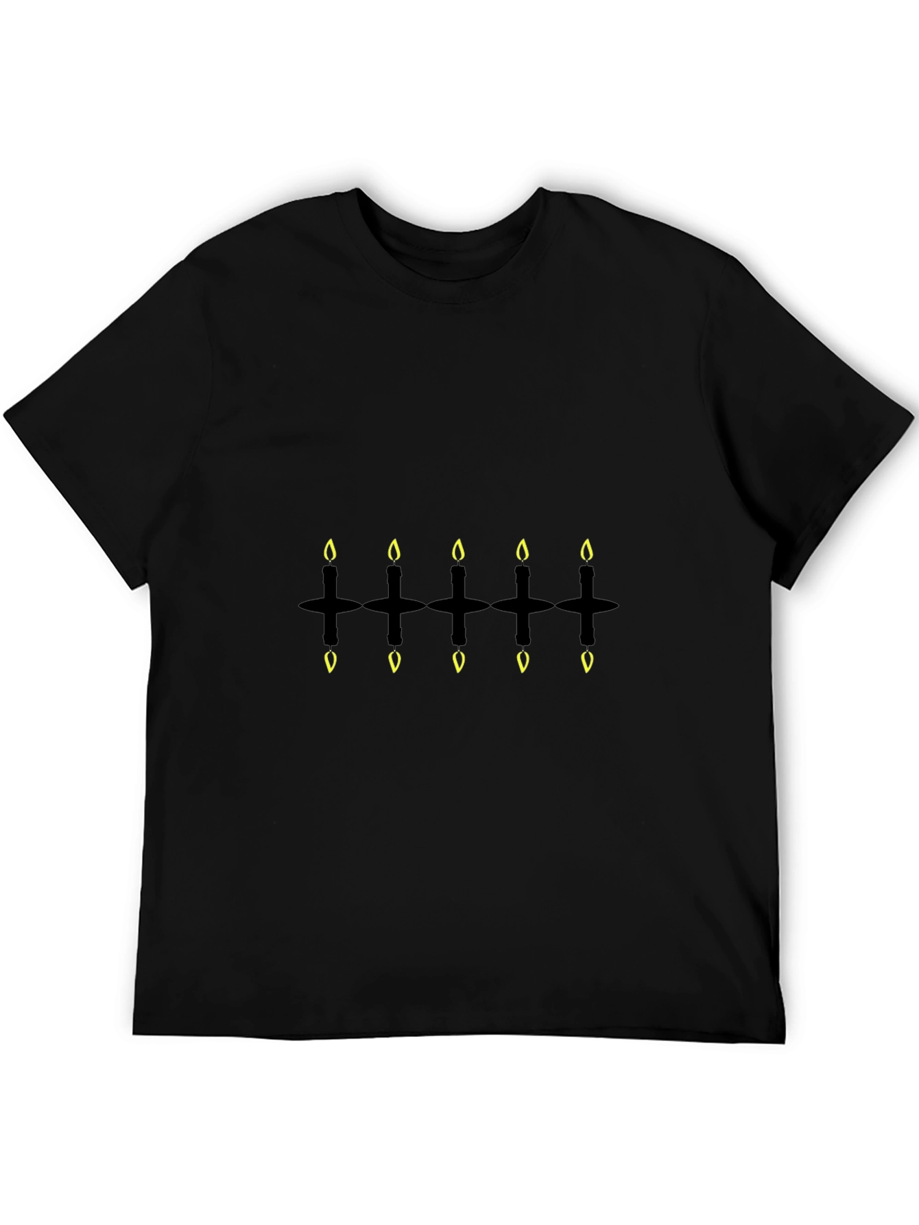 Candle Cross Graphic Tee - Dark