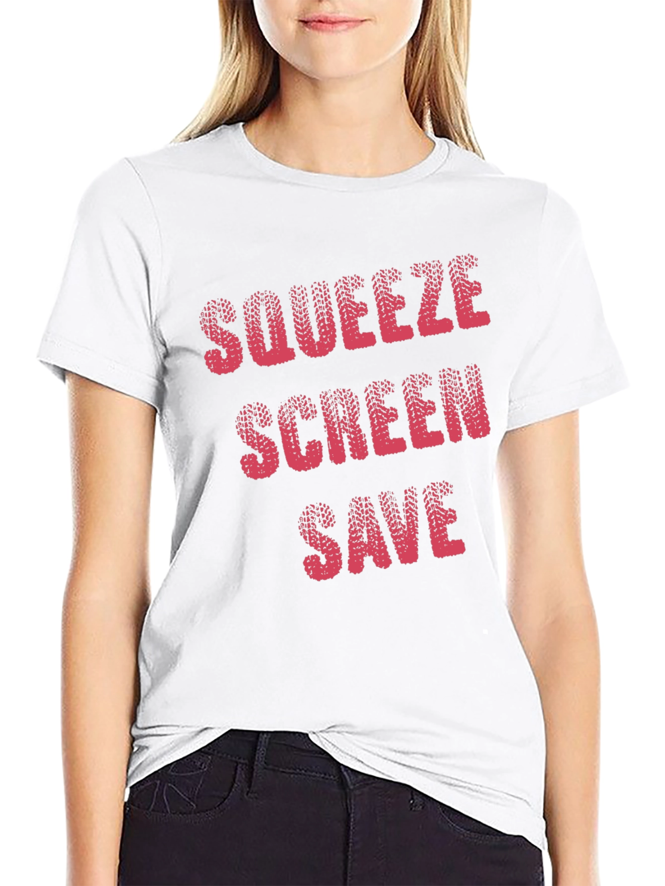 Squeeze Screen Save Novelty Graphic T-Shirt