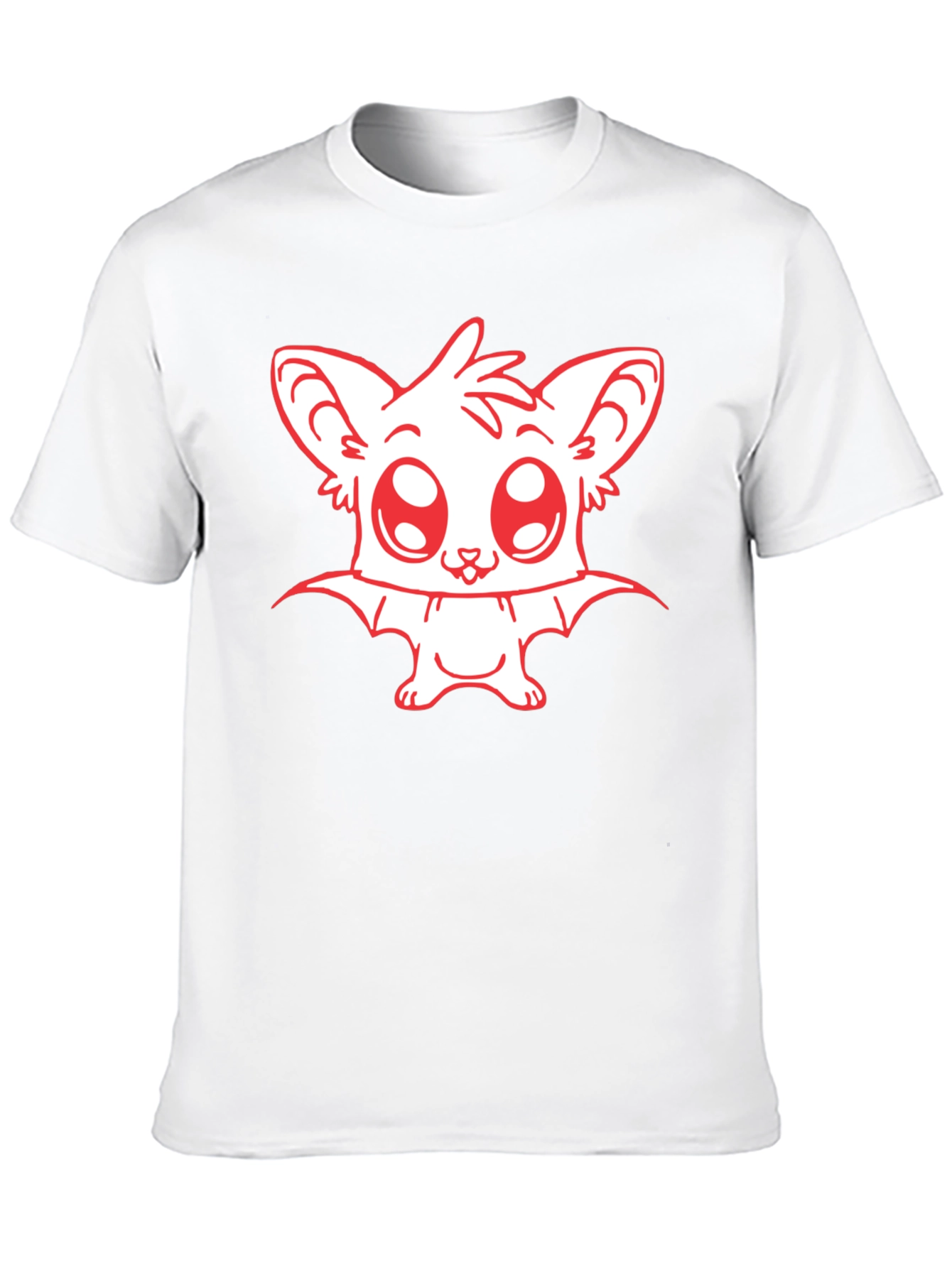 Cute Bat Graphic Tee - Black Unisex T-Shirt