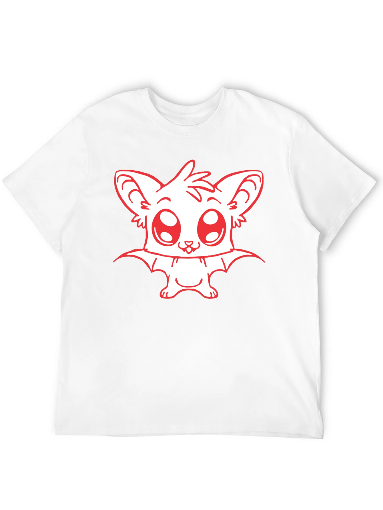 Cute Bat Graphic Tee - Black Unisex T-Shirt