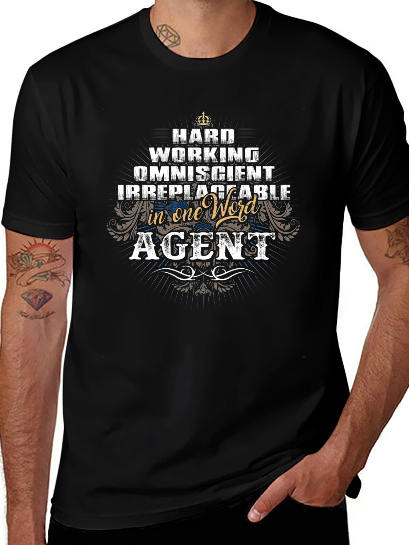 Hard Working Agent Graphic Tee