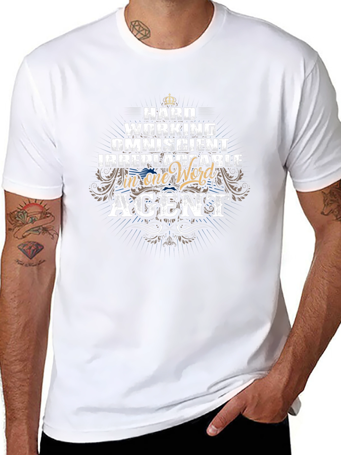 Hard Working Agent Graphic Tee