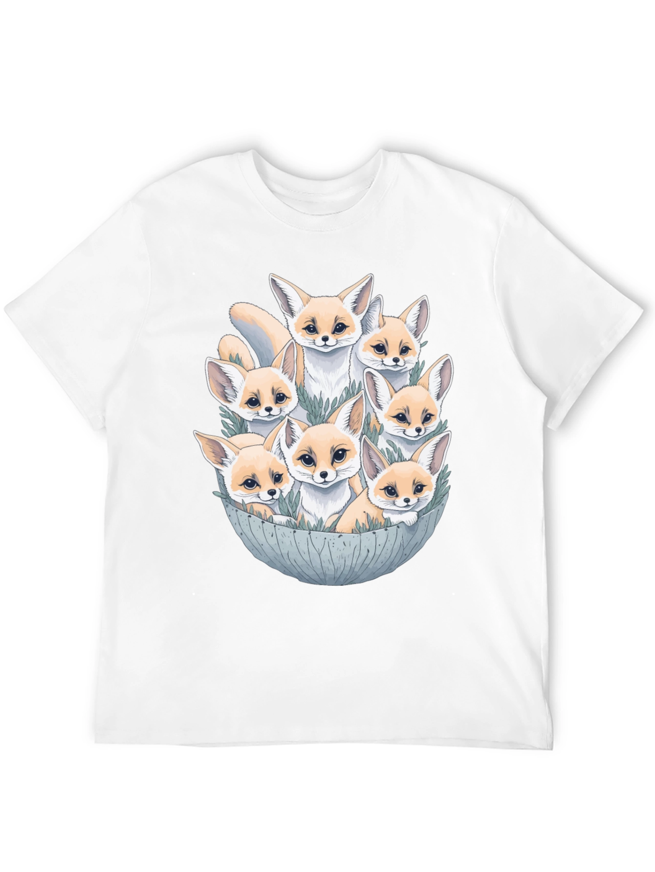 Fennec Fox Family T-Shirt - Cute Desert Fox Design