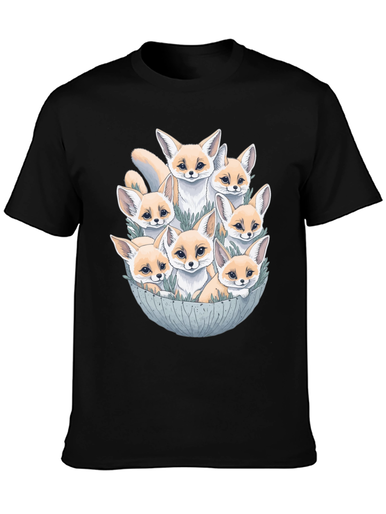 Fennec Fox Family T-Shirt - Cute Desert Fox Design
