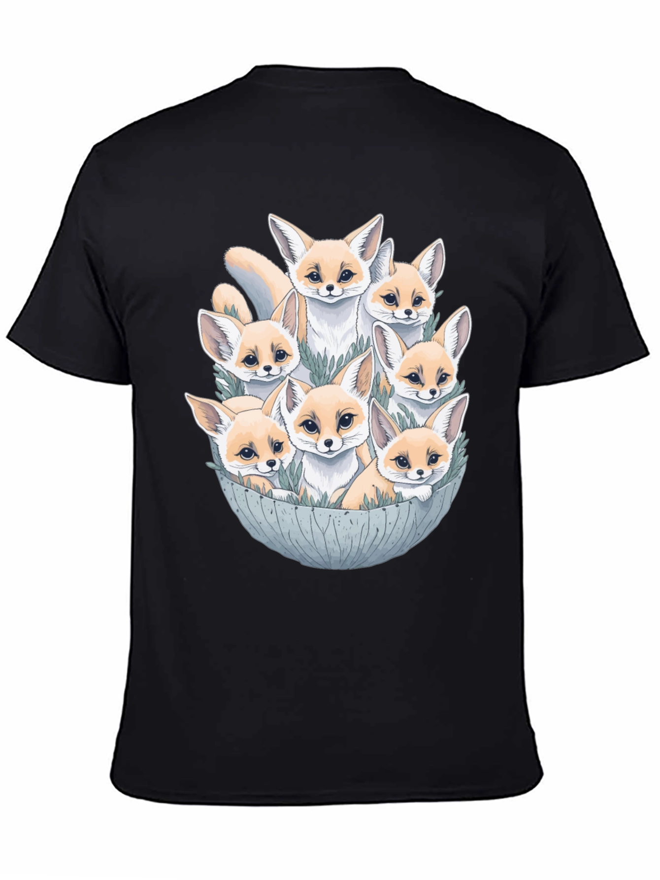 Fennec Fox Family T-Shirt - Cute Desert Fox Design