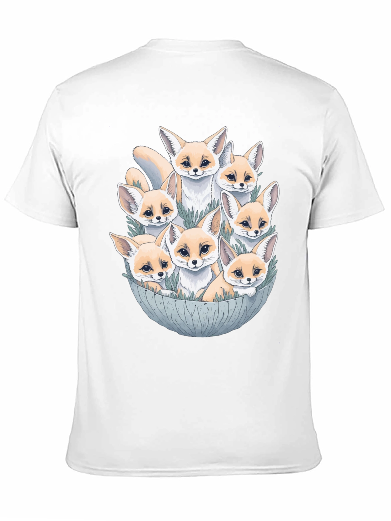 Fennec Fox Family T-Shirt - Cute Desert Fox Design