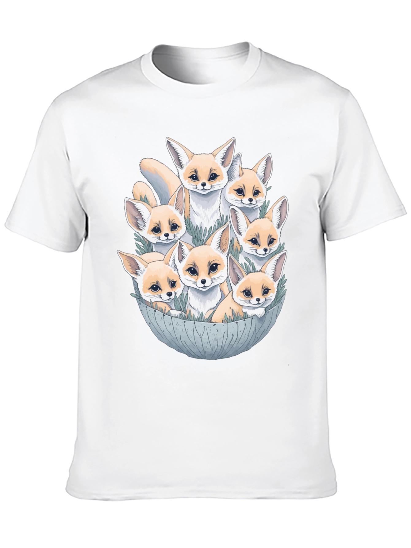 Fennec Fox Family T-Shirt - Cute Desert Fox Design