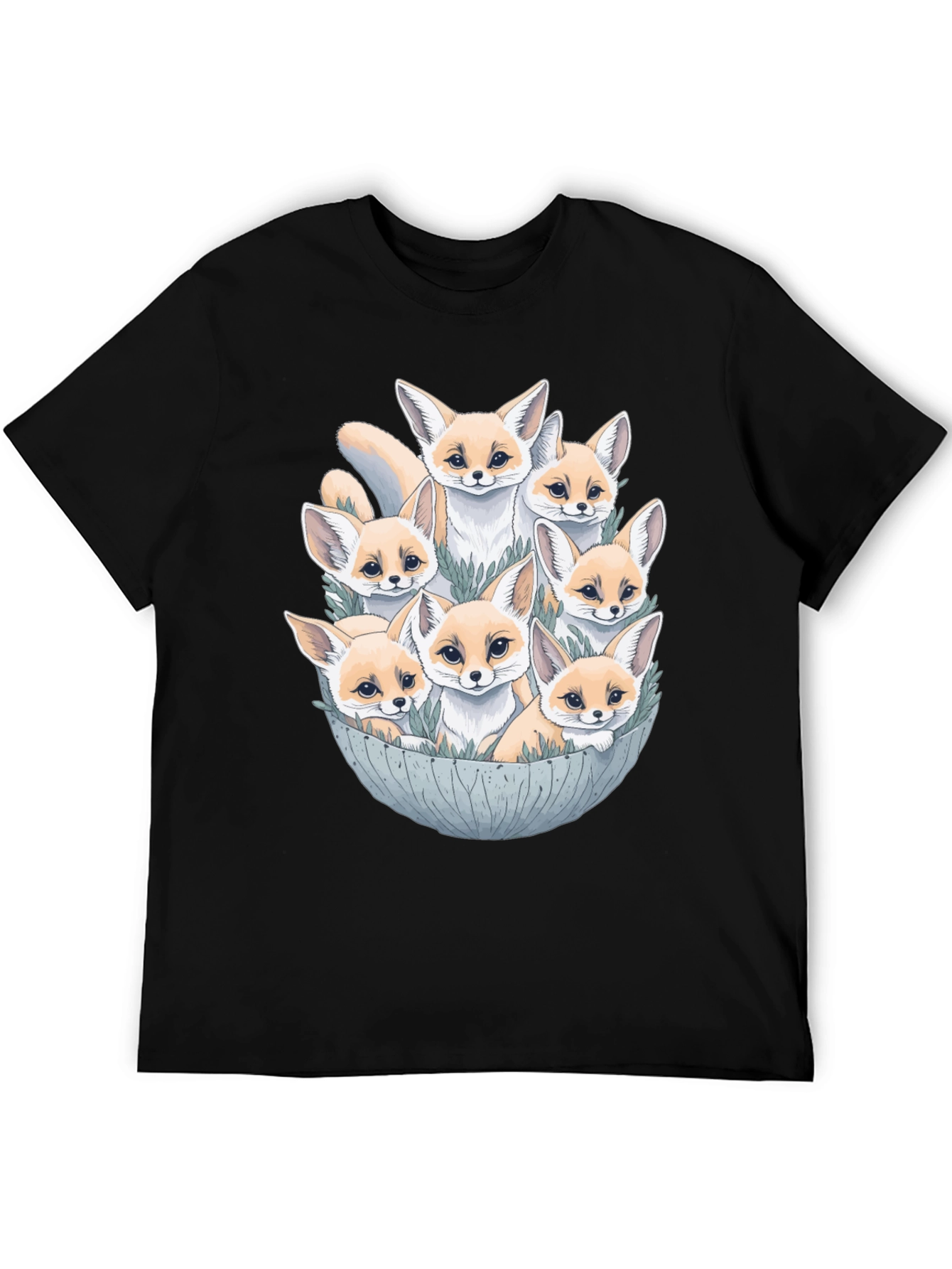 Fennec Fox Family T-Shirt - Cute Desert Fox Design