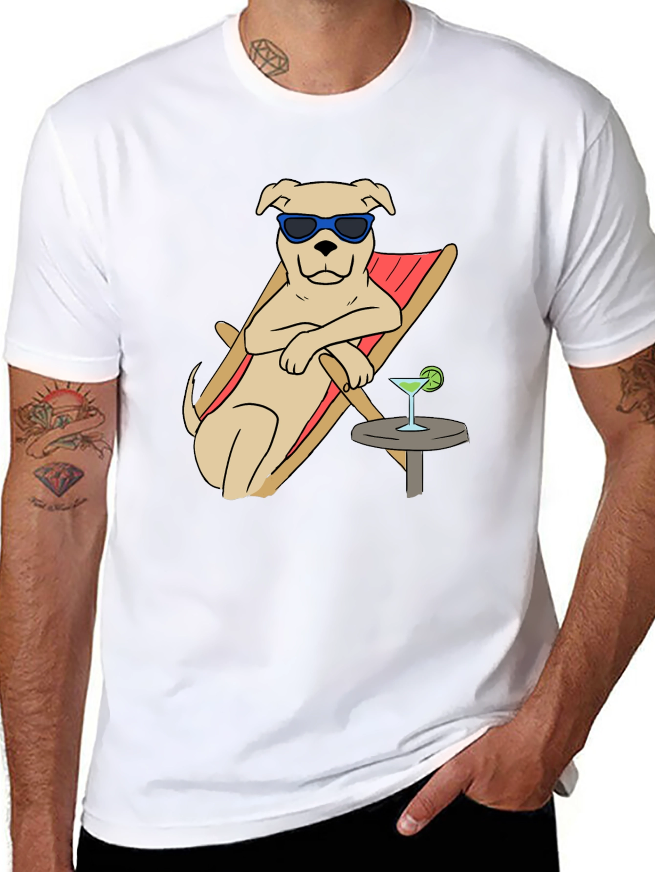 Chill Dog Graphic Tee - Relaxed Summer Vibes