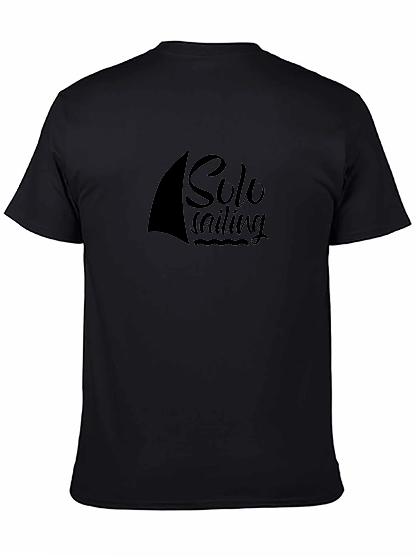 Solo Sailing Black Graphic Tee