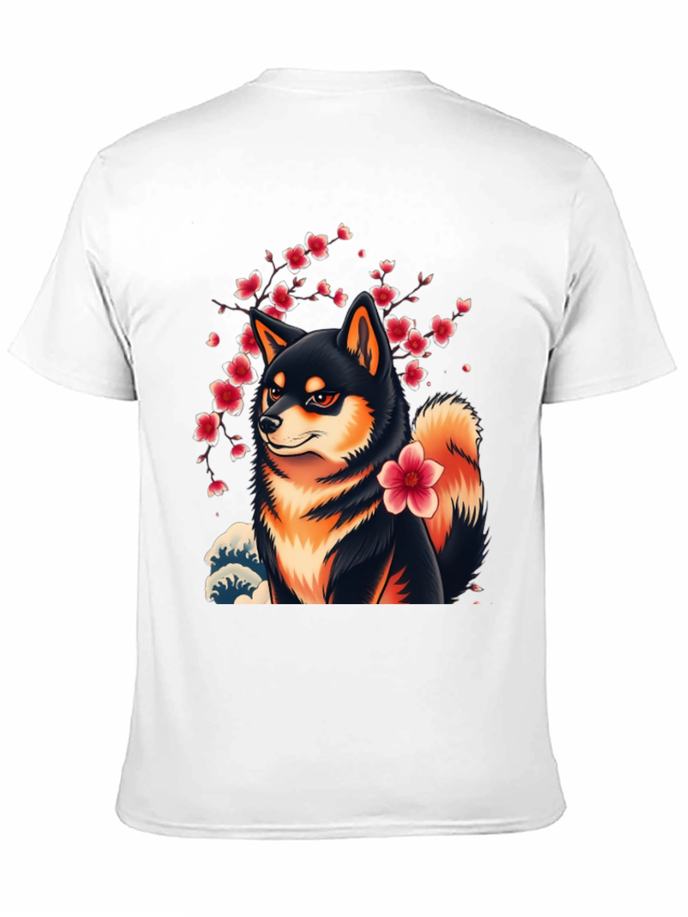 Shiba Inu Cherry Blossom T-Shirt