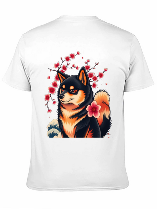 Shiba Inu Cherry Blossom T-Shirt