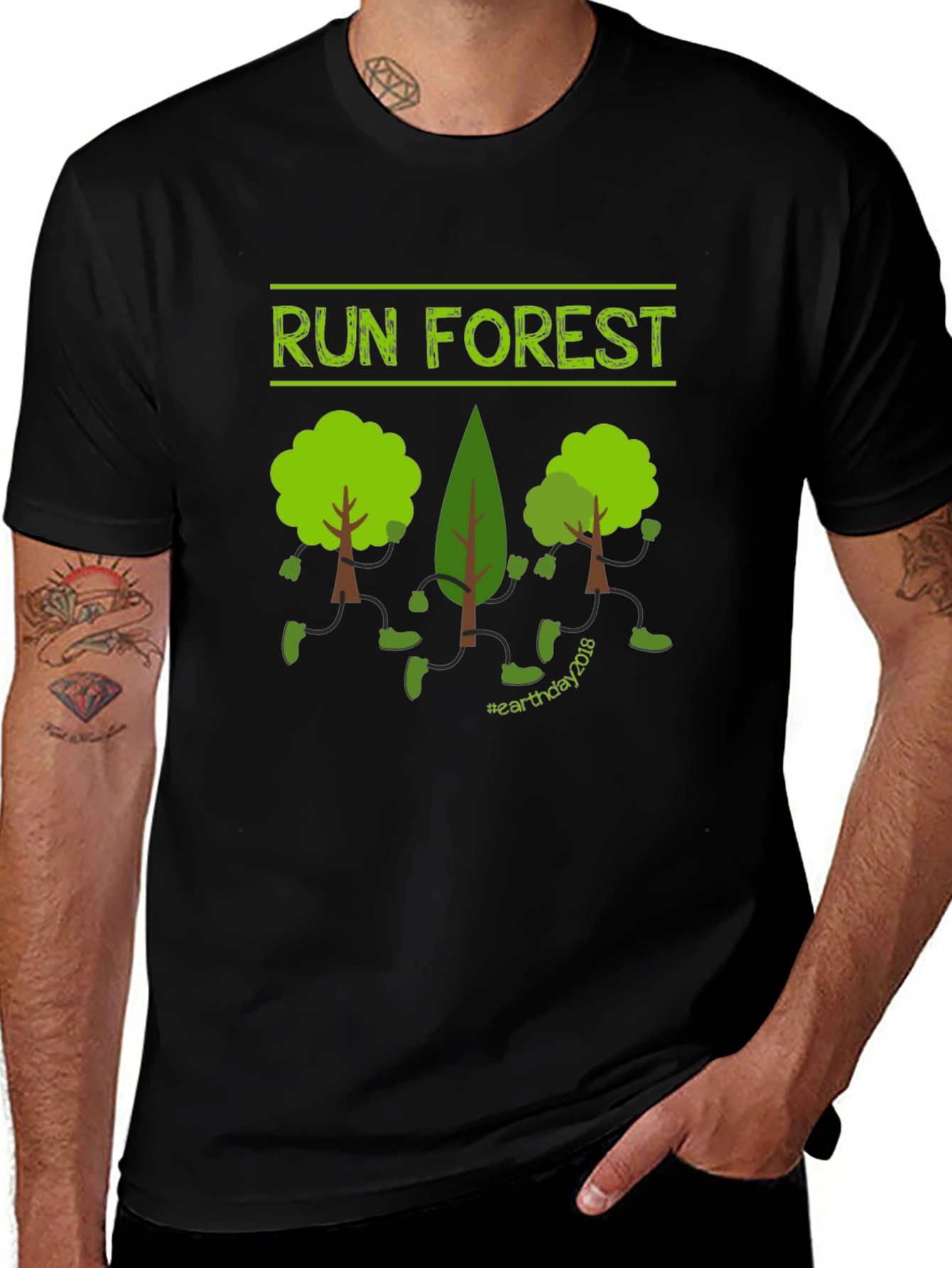 Run Forest T-Shirt - Earth Day Tee