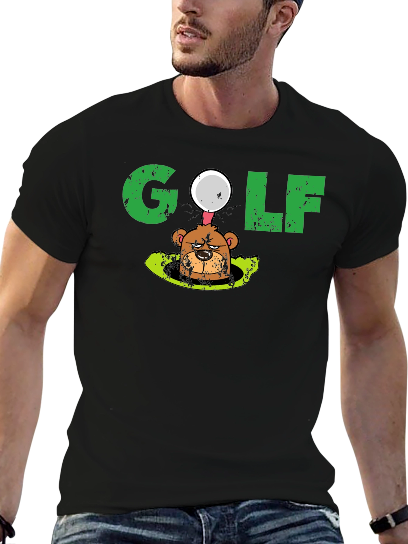 Golf Mole Graphic Tee - Funny Golfing T-Shirt