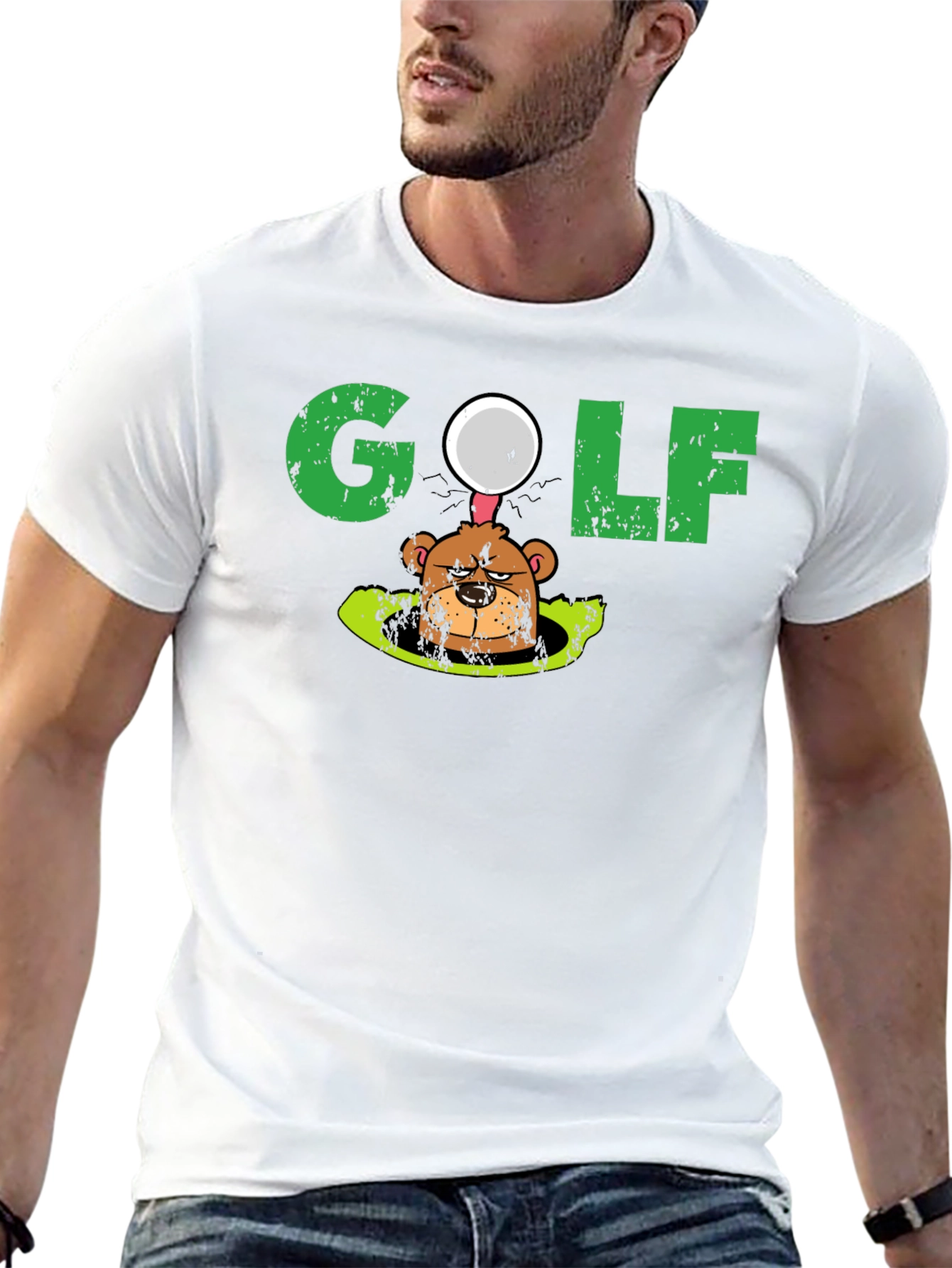 Golf Mole Graphic Tee - Funny Golfing T-Shirt
