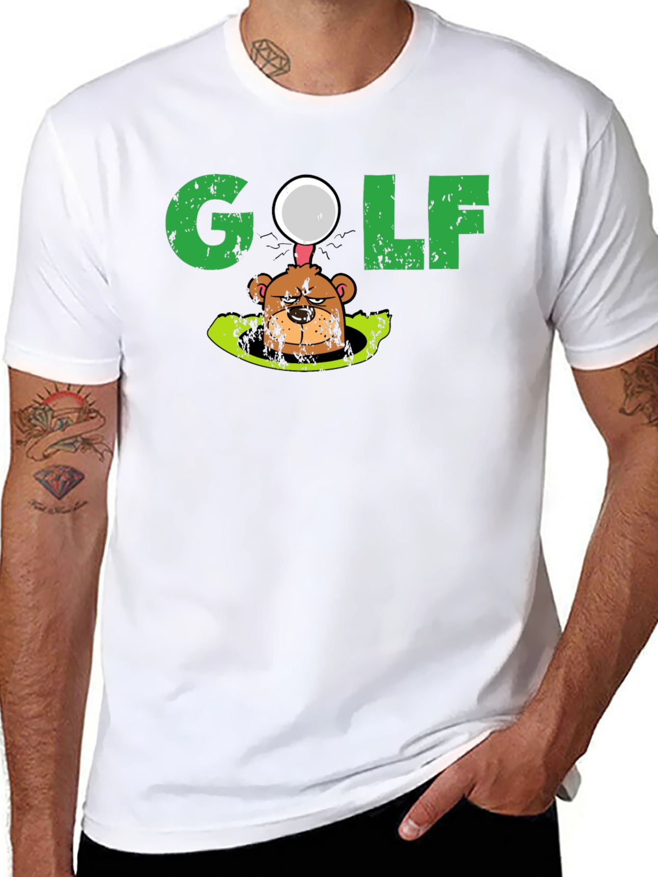 Golf Mole Graphic Tee - Funny Golfing T-Shirt