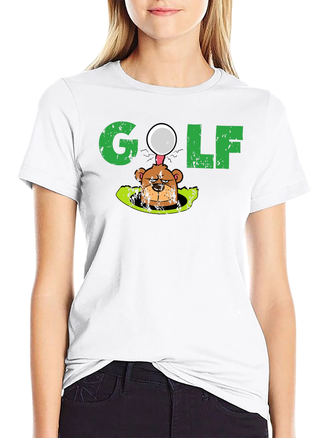 Golf Mole Graphic Tee - Funny Golfing T-Shirt