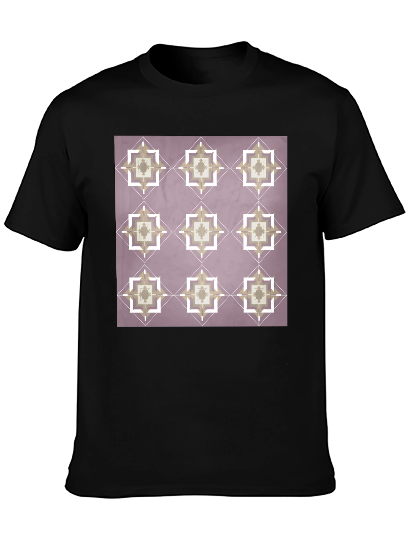 Geometric Pattern T-Shirt - Modern Style