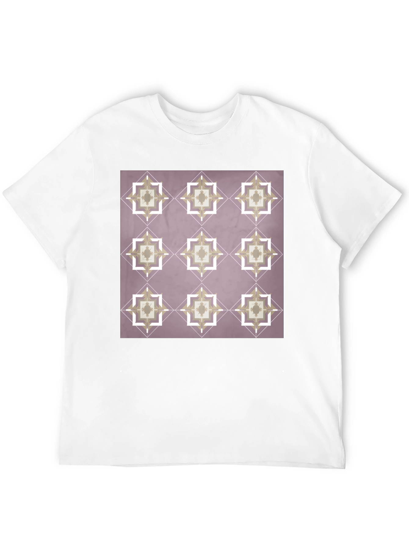 Geometric Pattern T-Shirt - Modern Style