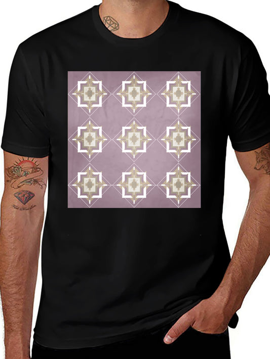 Geometric Pattern T-Shirt - Modern Style
