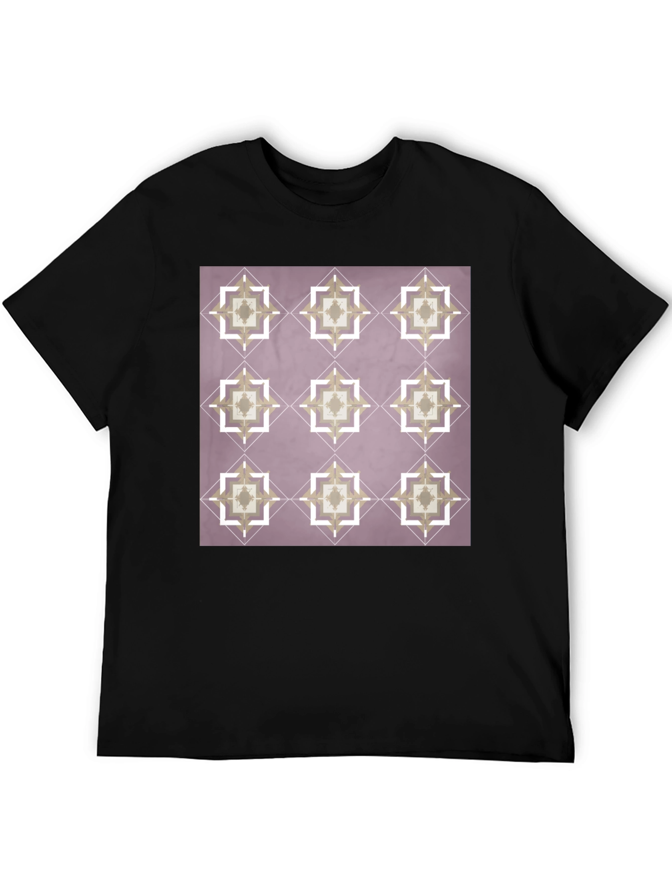 Geometric Pattern T-Shirt - Modern Style