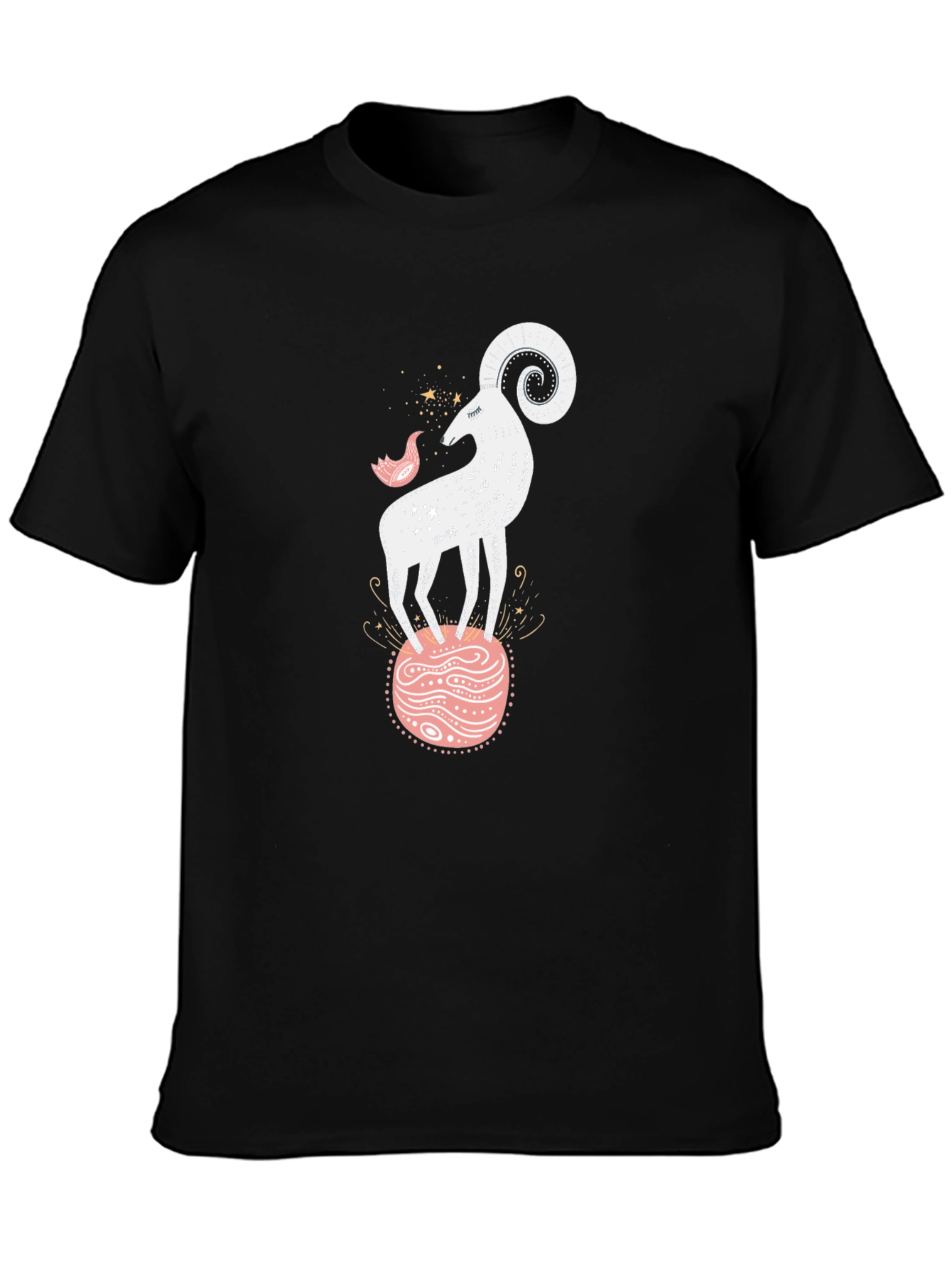 Ram on Pink Planet Graphic Tee