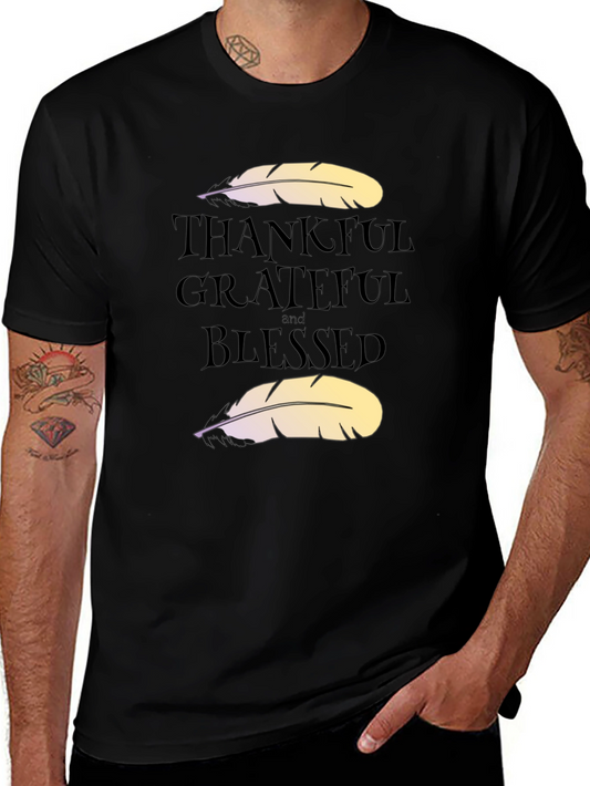 Thankful Grateful Blessed Graphic Tee