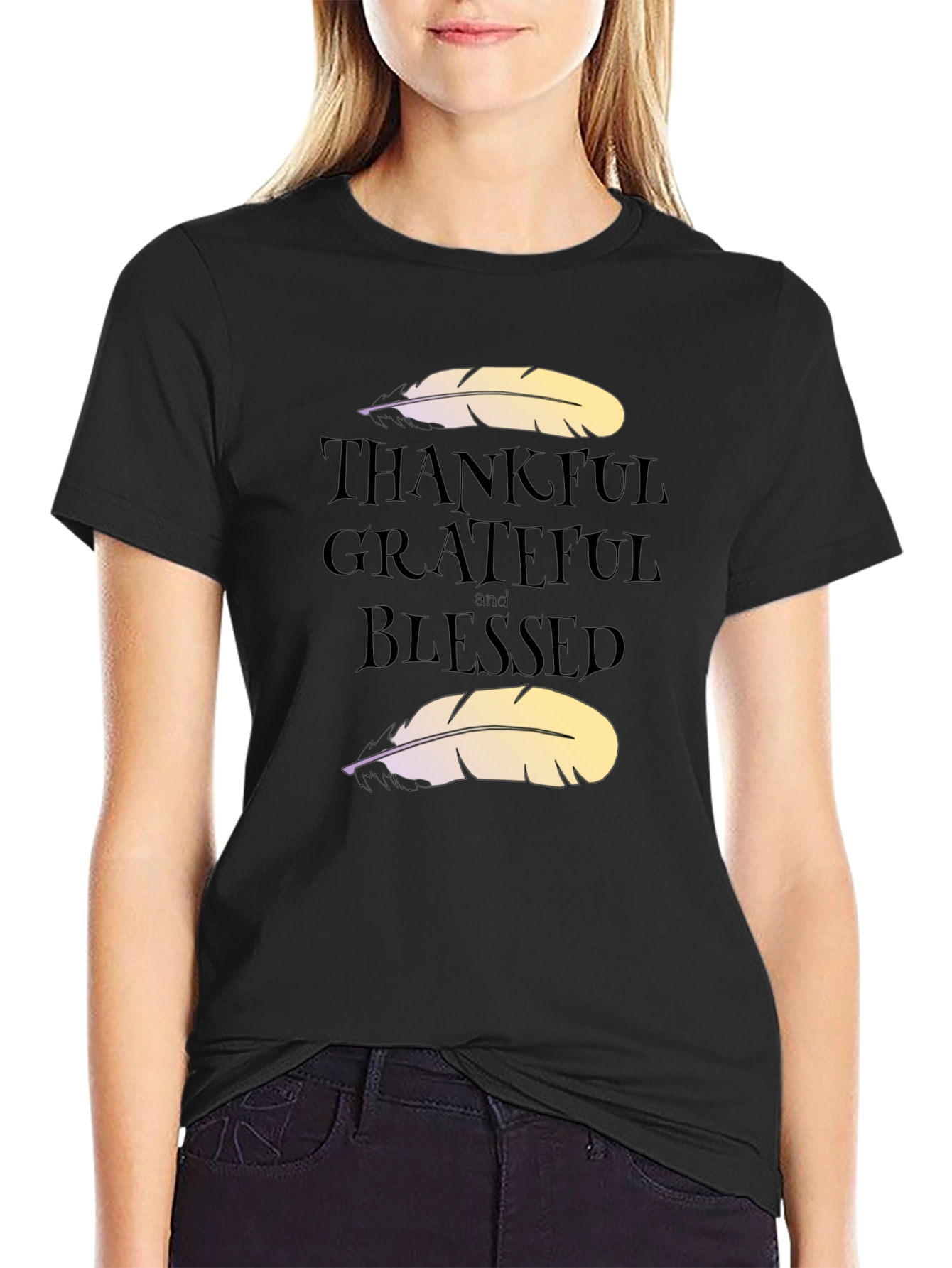 Thankful Grateful Blessed Graphic Tee