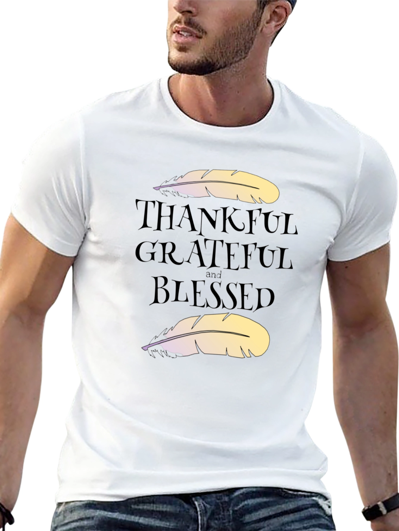 Thankful Grateful Blessed Graphic Tee