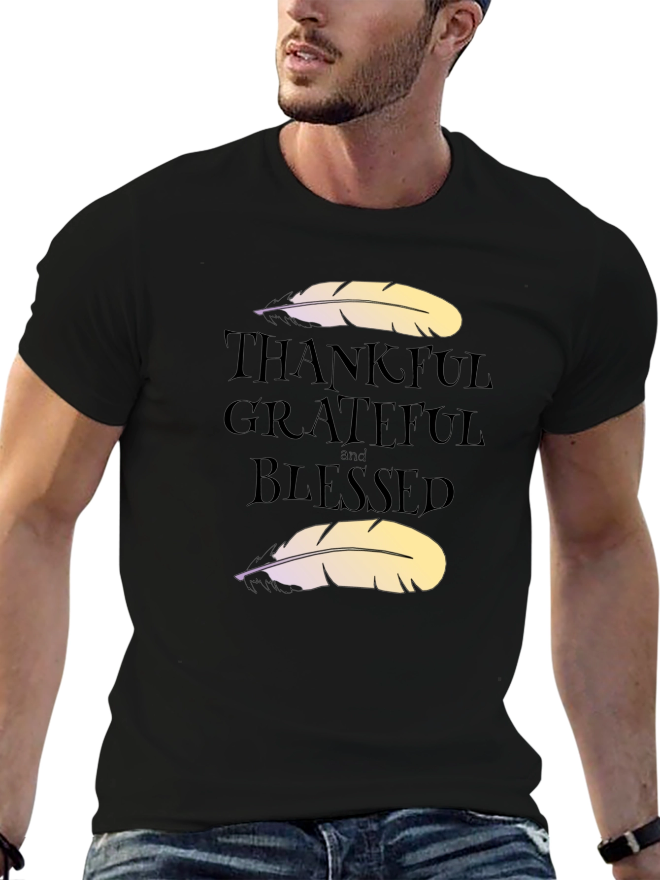 Thankful Grateful Blessed Graphic Tee