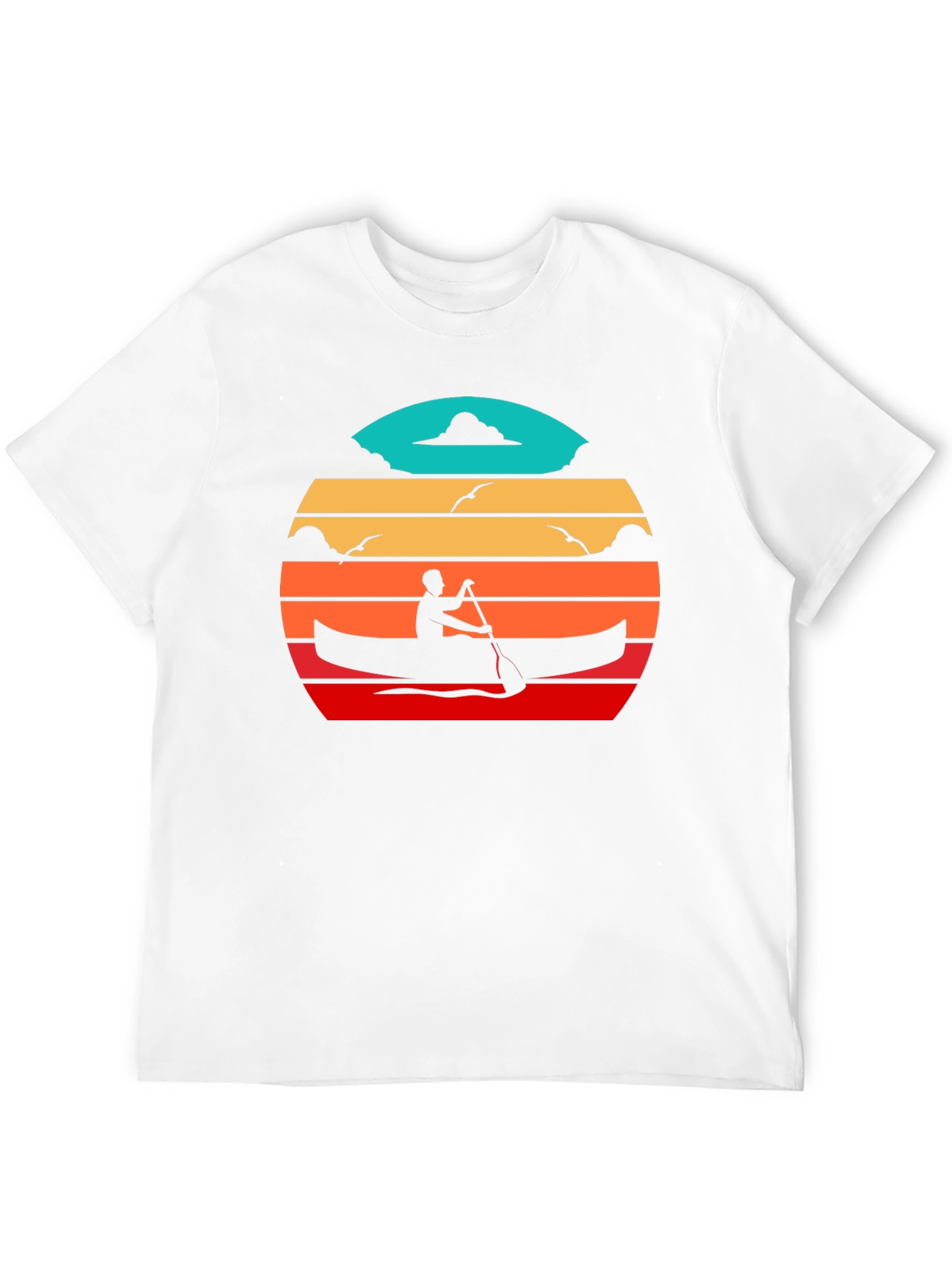 Canoe Sunset Black T-Shirt