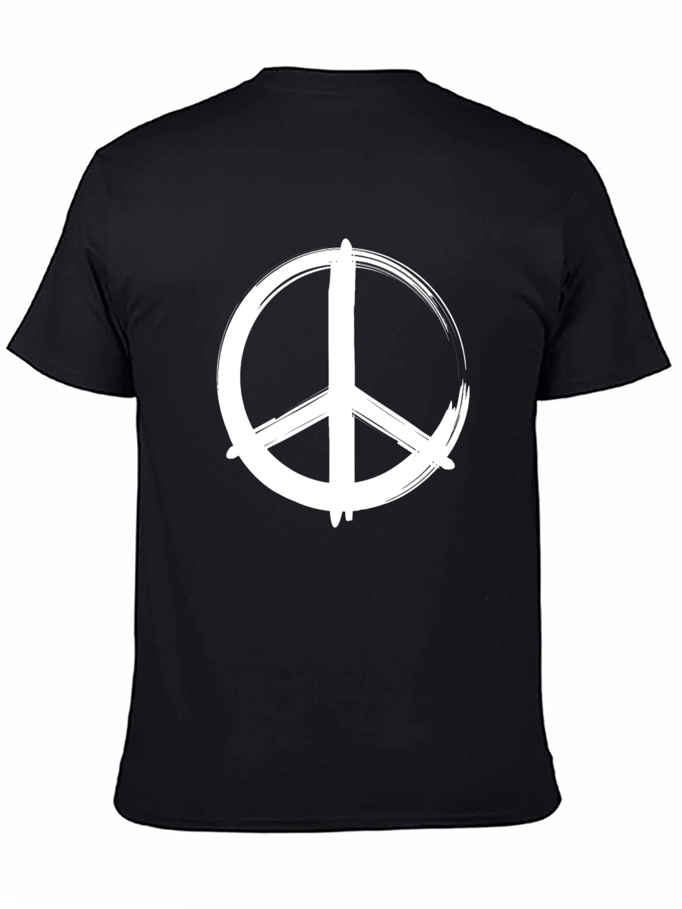 Peace Sign Graphic Tee - Stylish Black T-Shirt