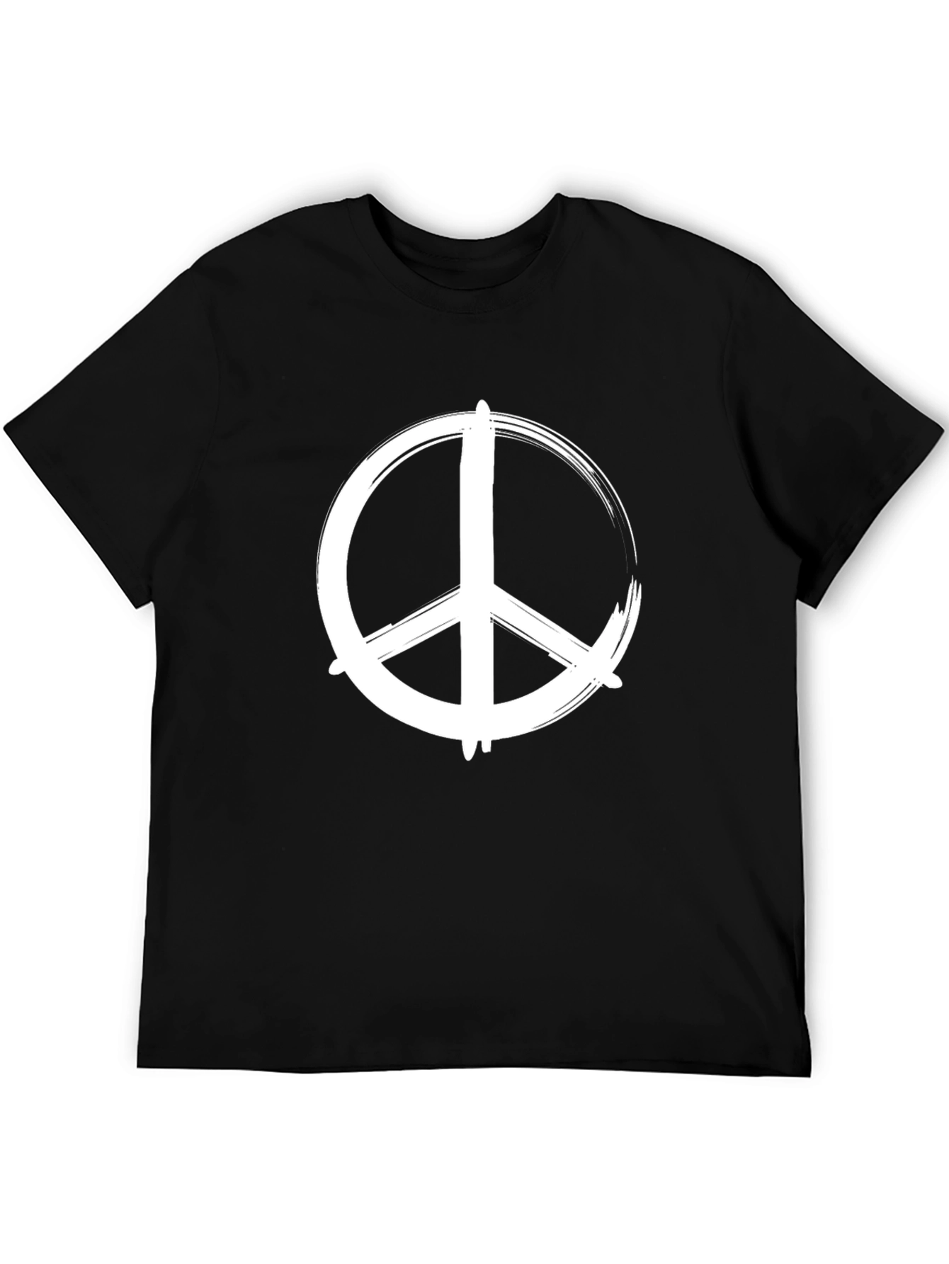 Peace Sign Graphic Tee - Stylish Black T-Shirt