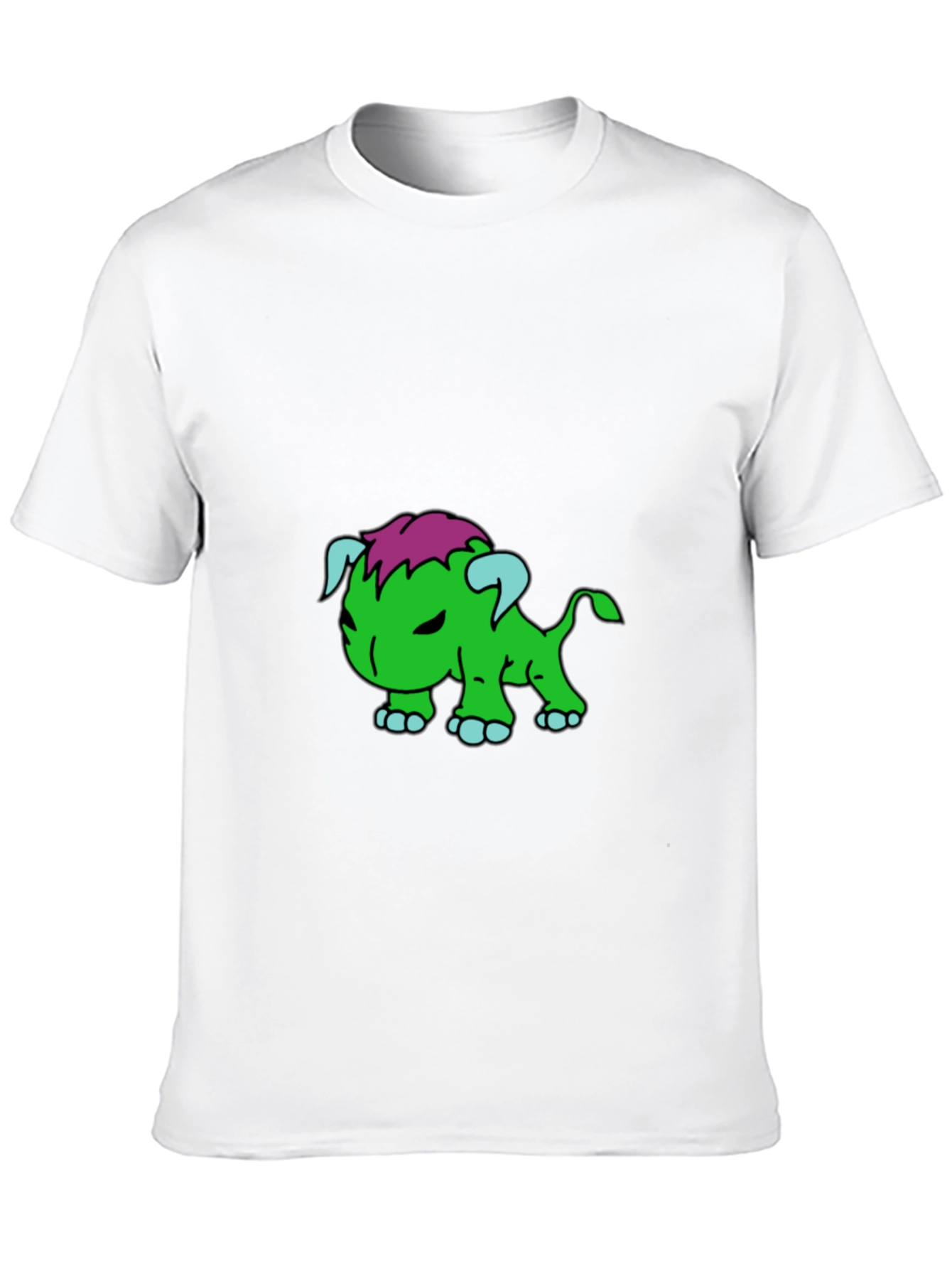 Cartoon Monster Graphic Black T-Shirt