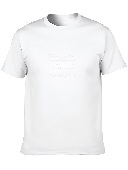 Follow Your Curiosity Black Graphic Tee
