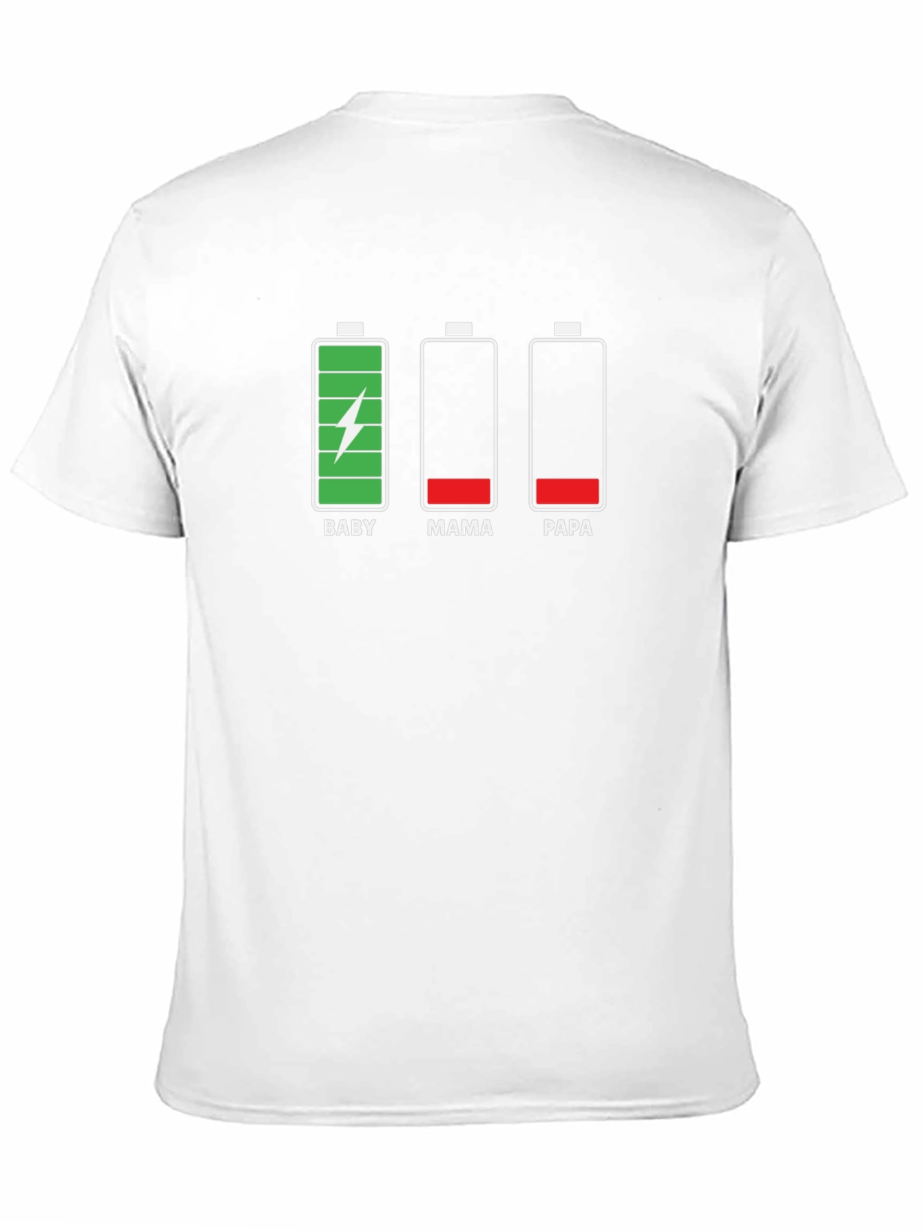 Family Low Battery Black Graphic T-Shirt