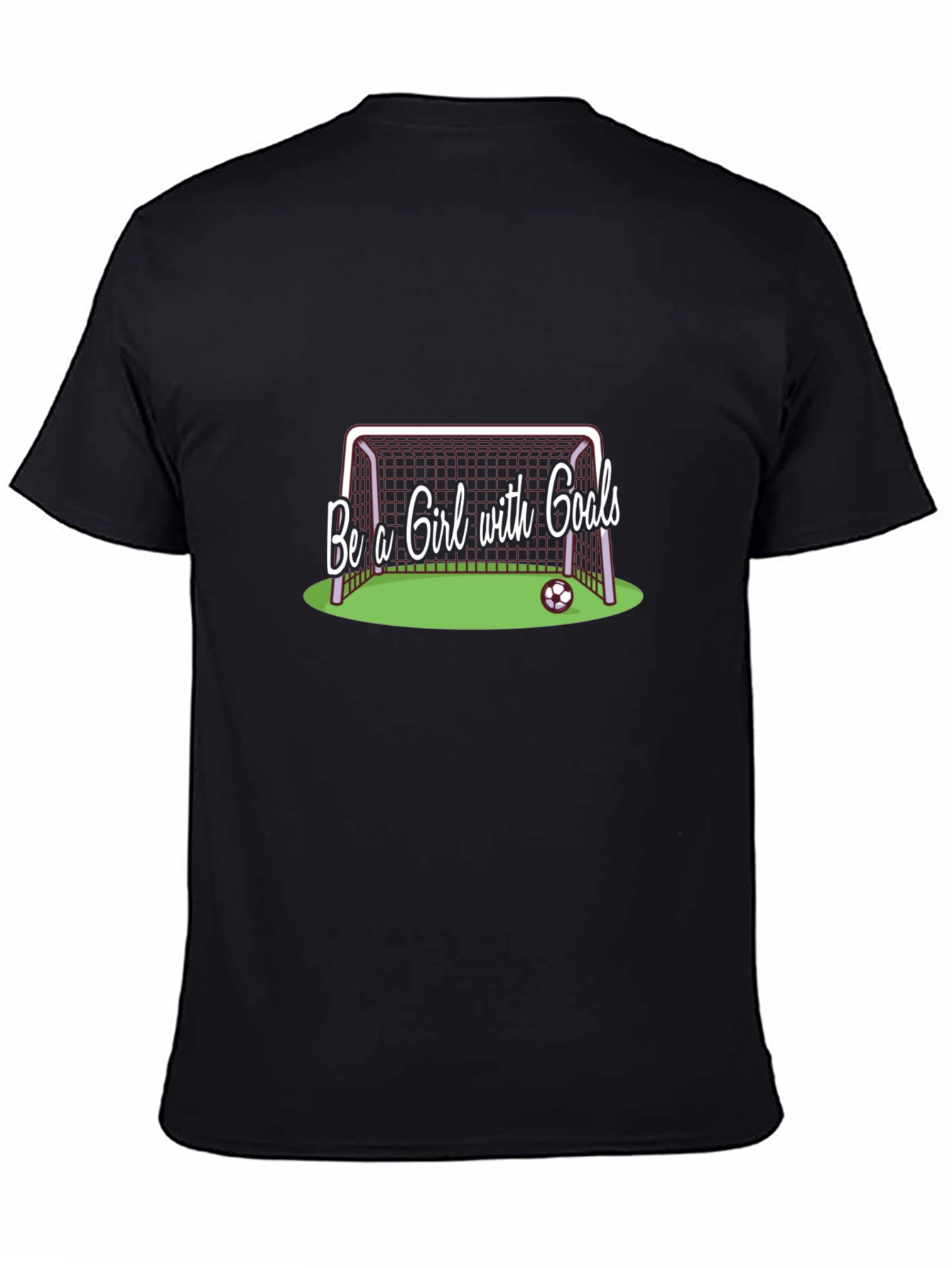 Be a Girl with Goals Black Graphic Tee